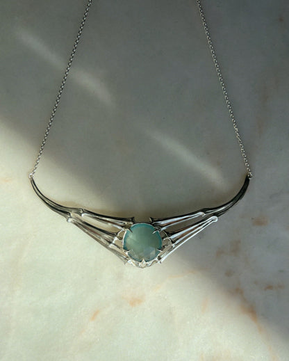 Rib Vault// One of a Kind Aquamarine // Necklace