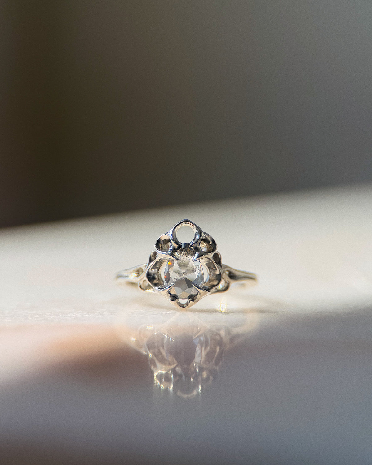 Thrones // 14kw Gold + Salt & Pepper Diamond // 5.25