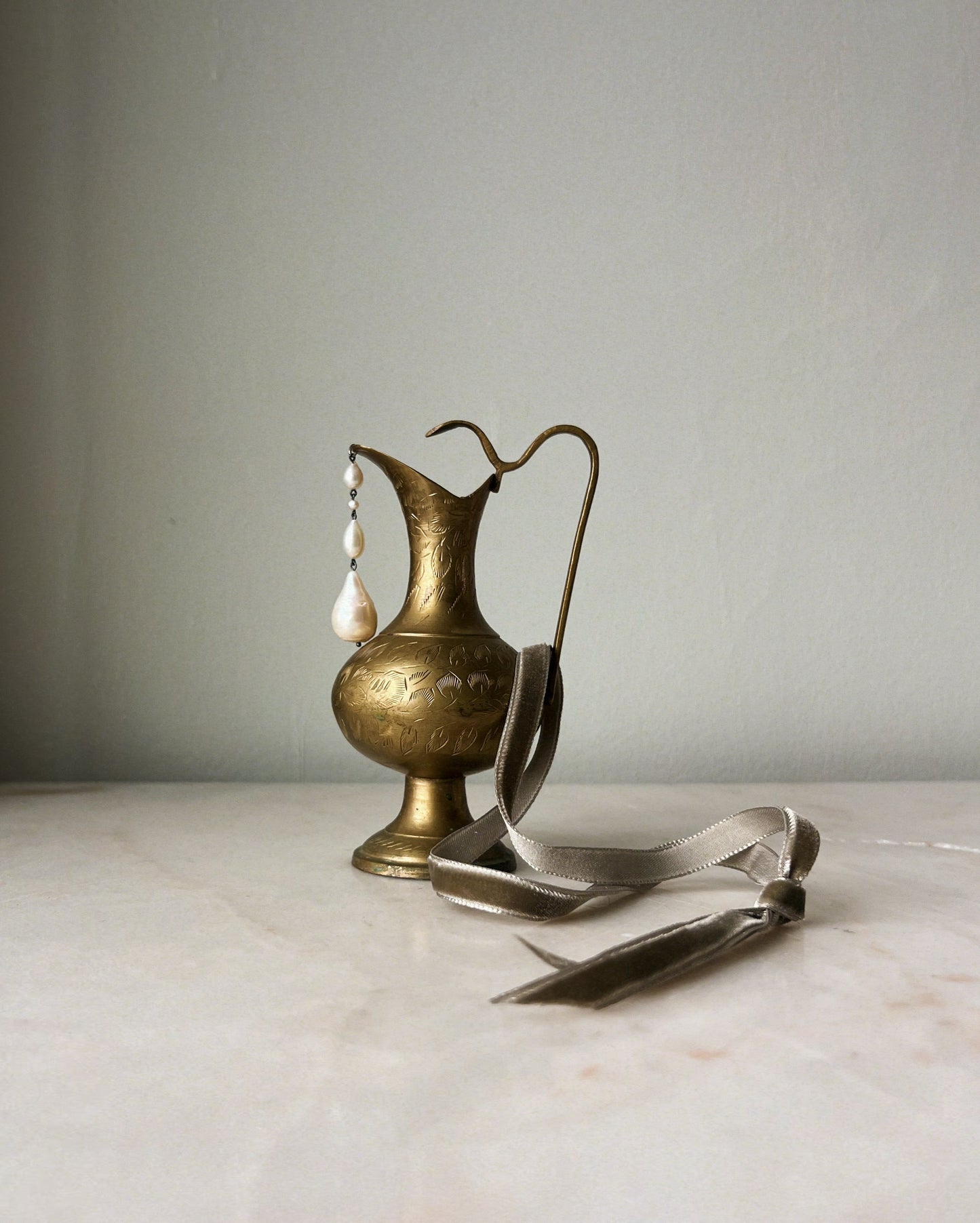 Empty Pitcher // Brass // House Ornament