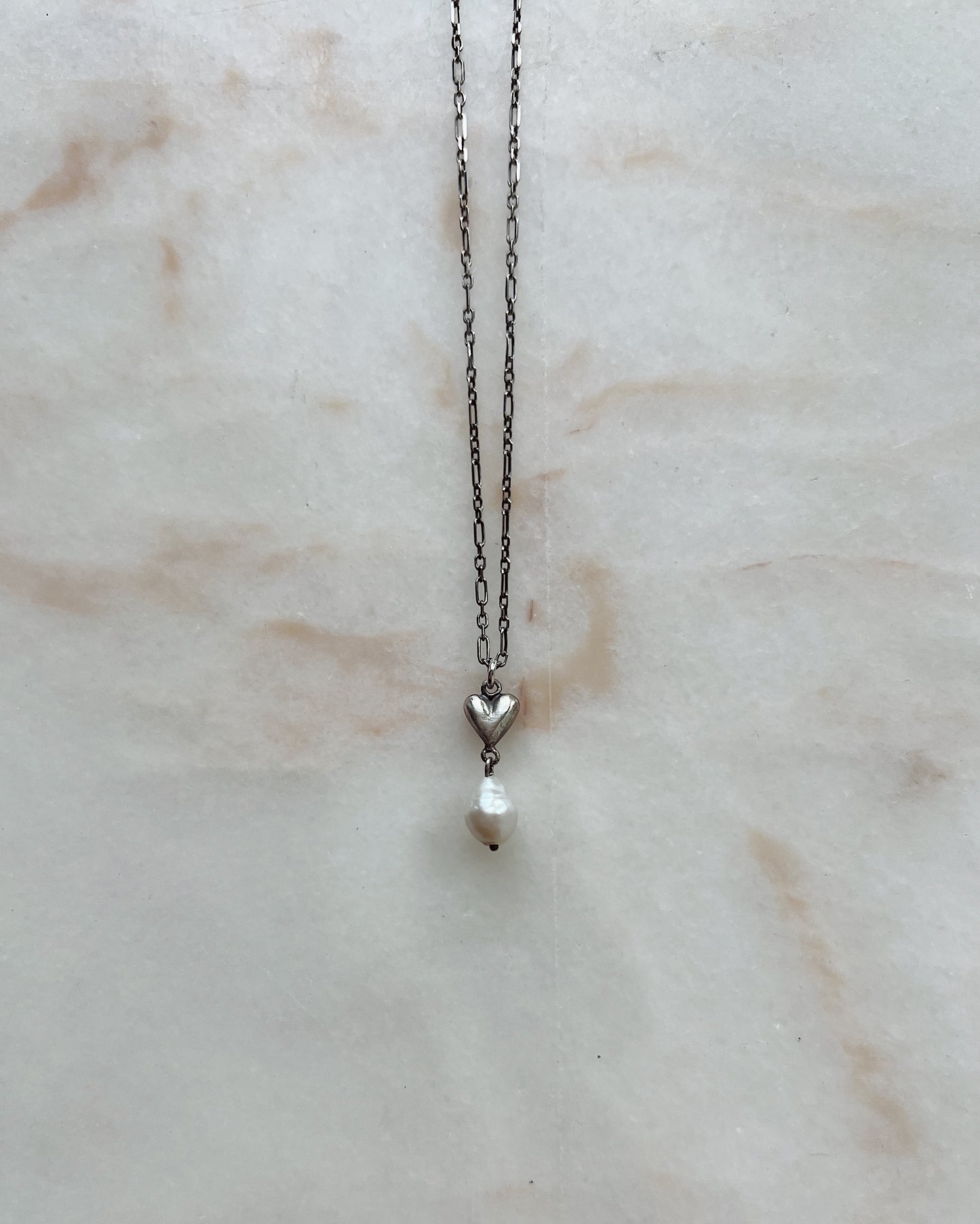 The Heart Overflows // XS Freshwater Pearl // Necklace