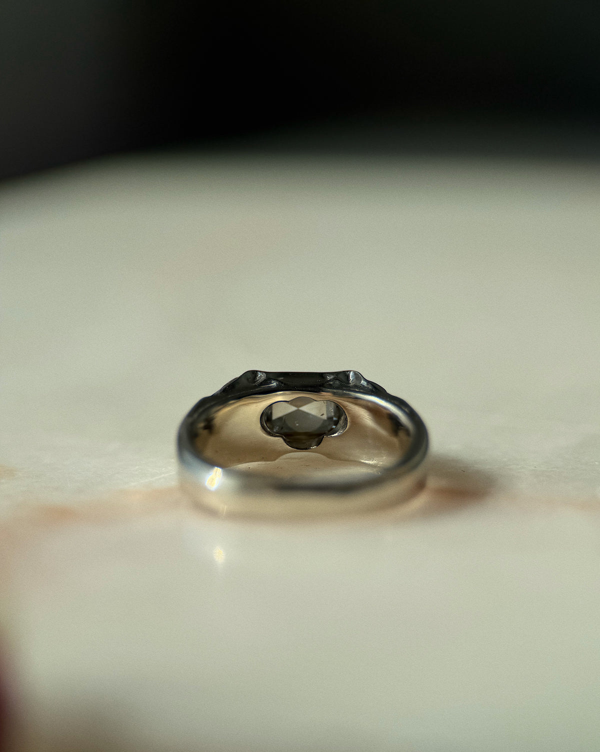 Mausoleum // 14kw Gold + 2.06ct Green Diamond // 7.75