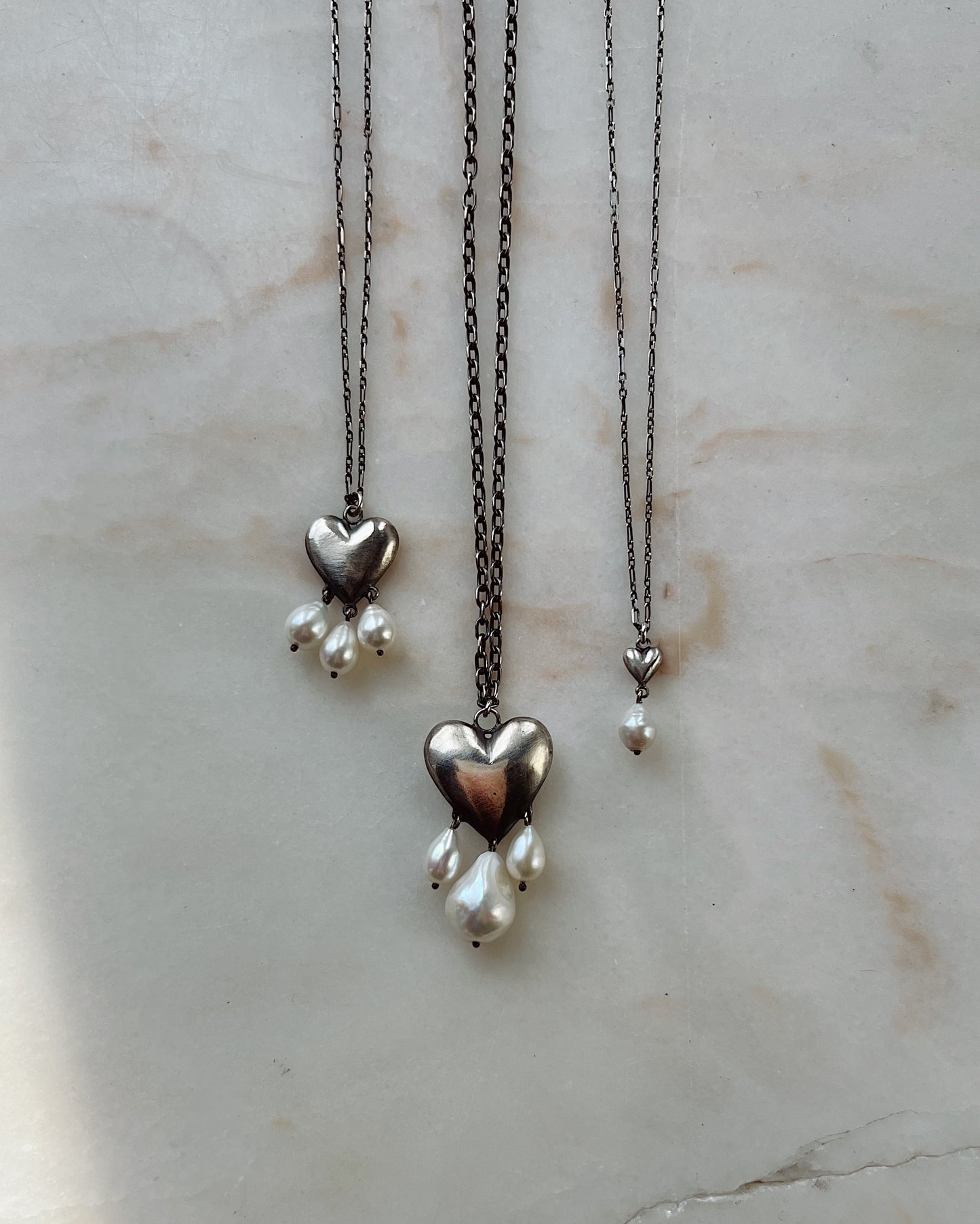 The Heart Overflows // XS Freshwater Pearl // Necklace