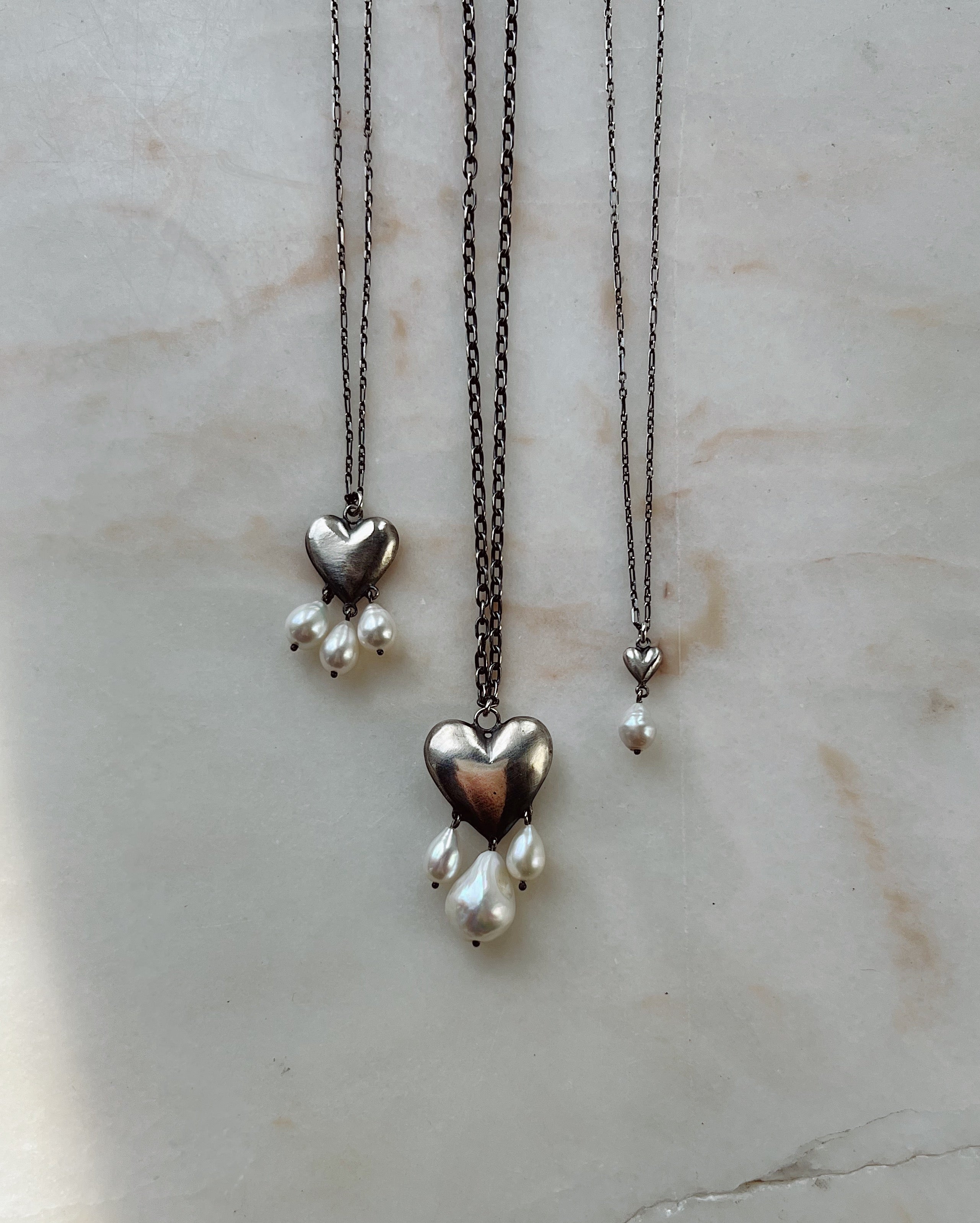 The Heart Overflows // XS Freshwater Pearl // Necklace