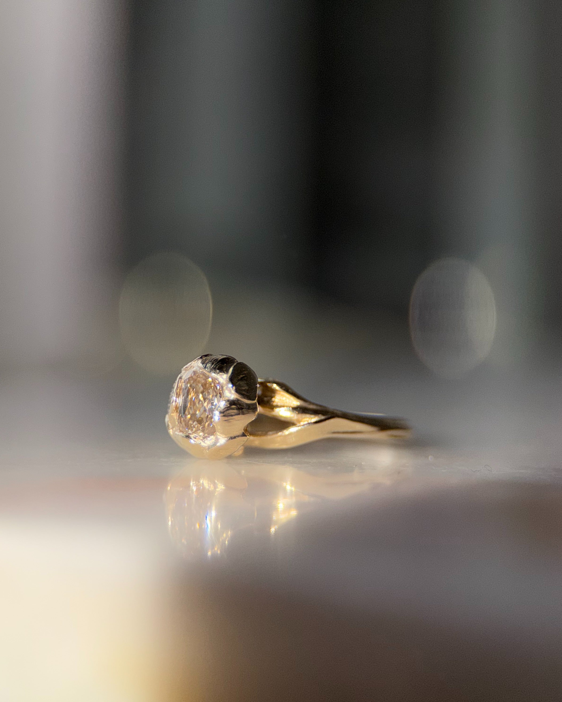 Natasha Pt I // 14ky Gold + Champagne Diamond // 5.75