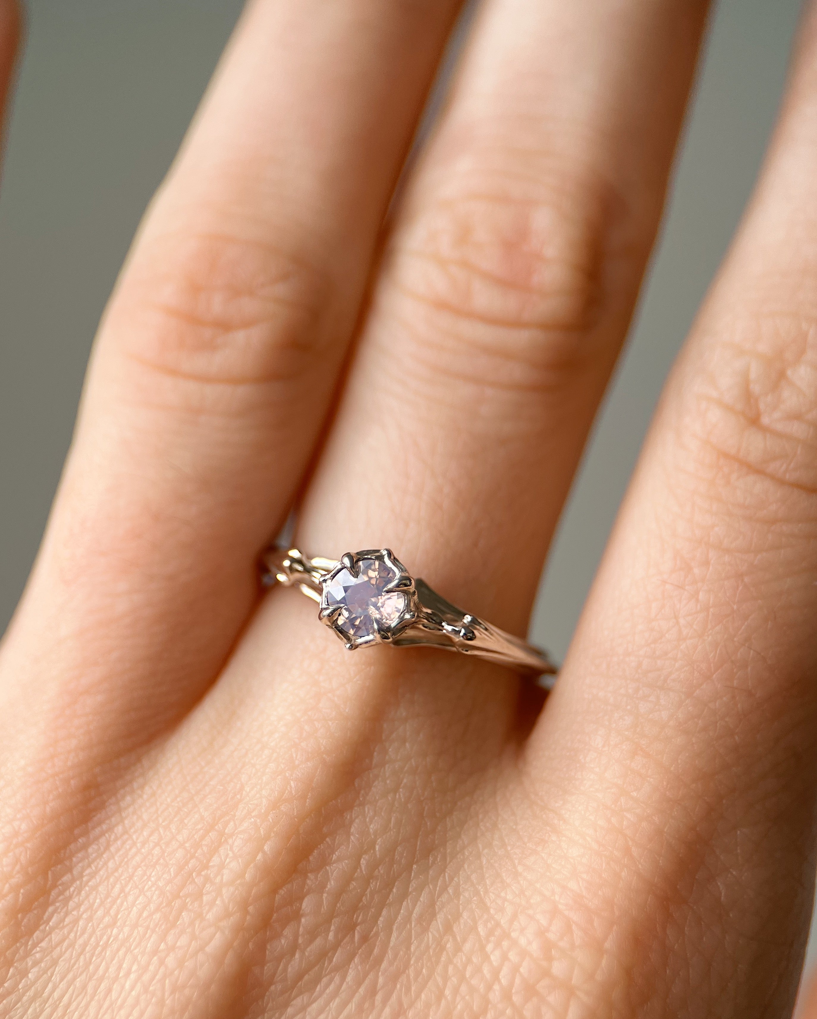 Rose Water // 14kw + 0.48ct Sapphire