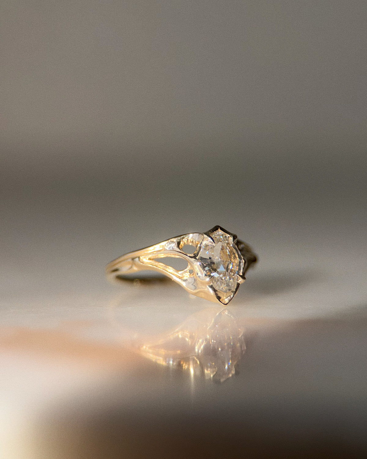 Canopy // 14ky + 1.11ct Diamond // 7.25