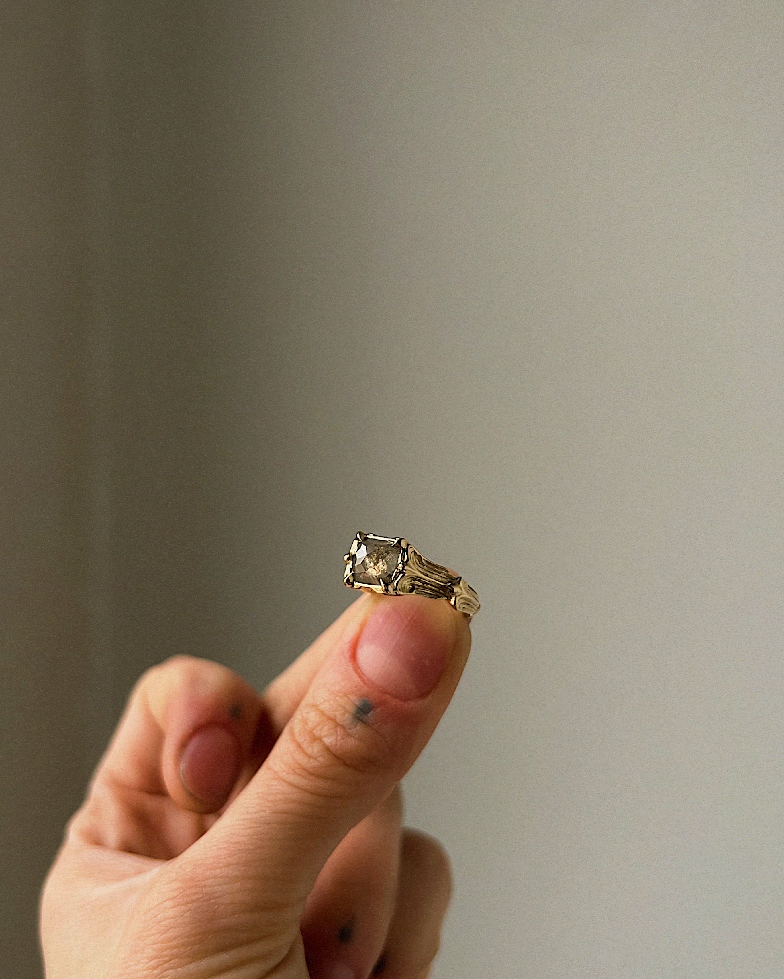 Pillars of the Heart VII // 14ky + 1.36ct Diamond