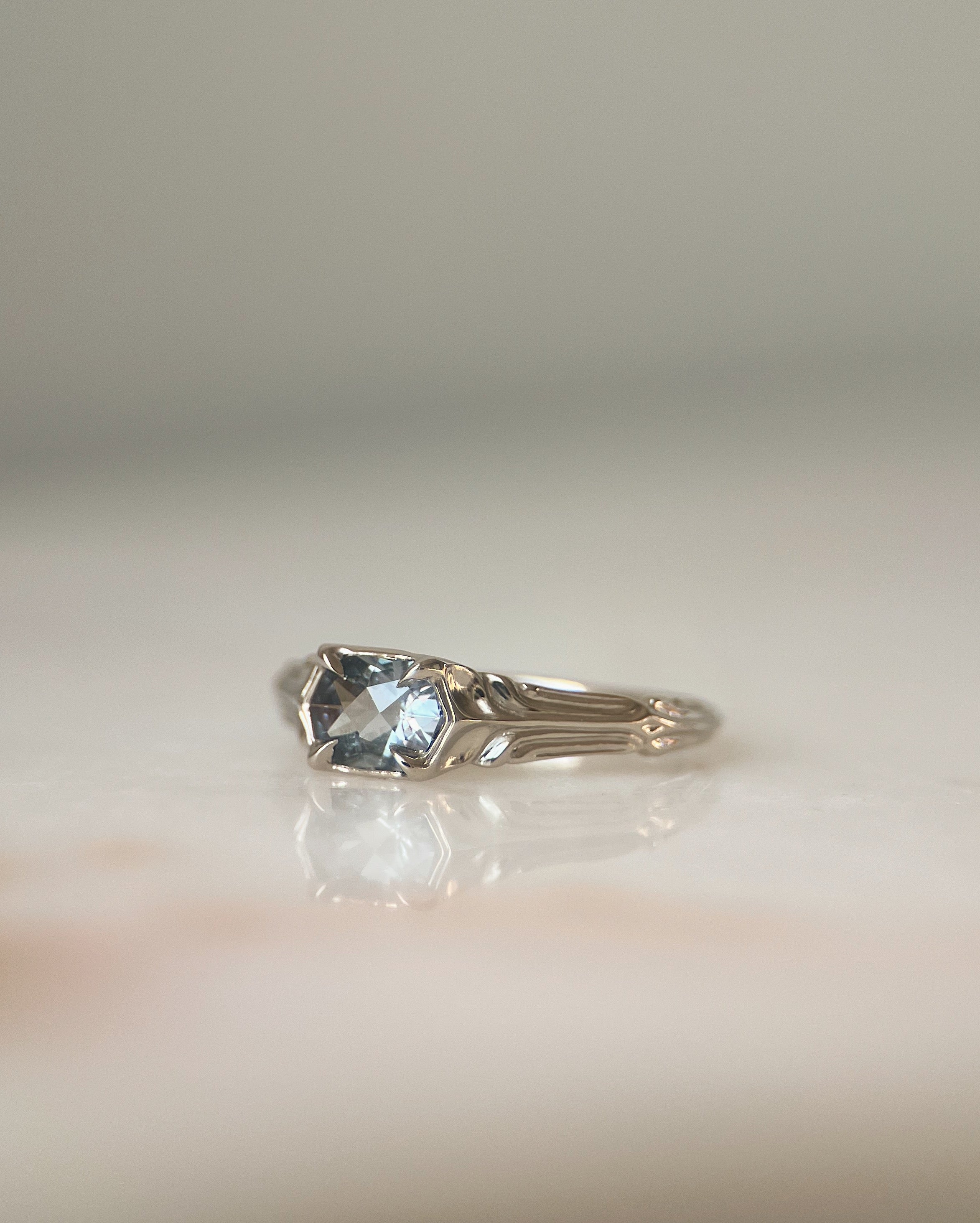 Pillars Pt II // 14kw + 1.14ct Sapphire