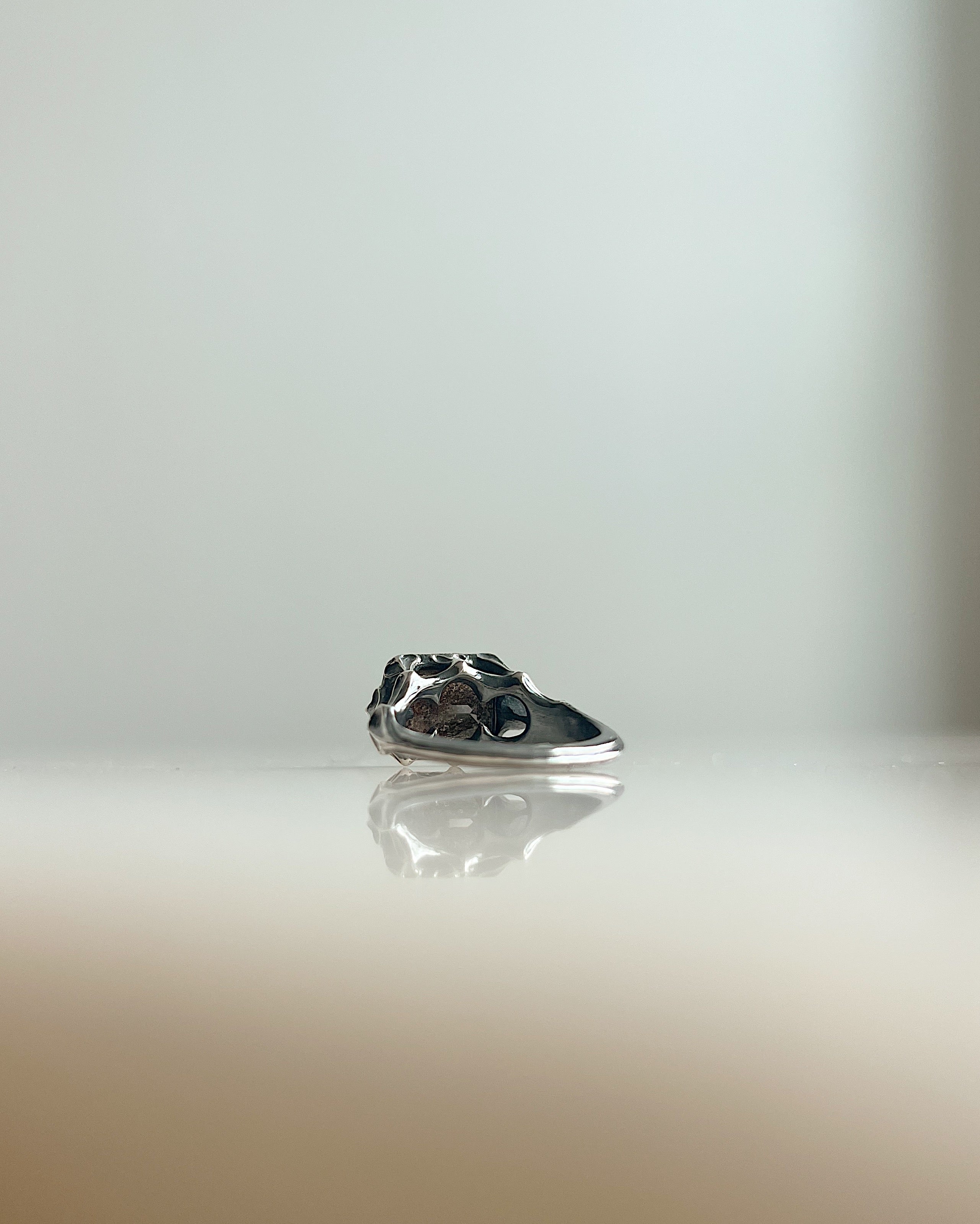 The Red Sea // Silver + Aquamarine Sunstone