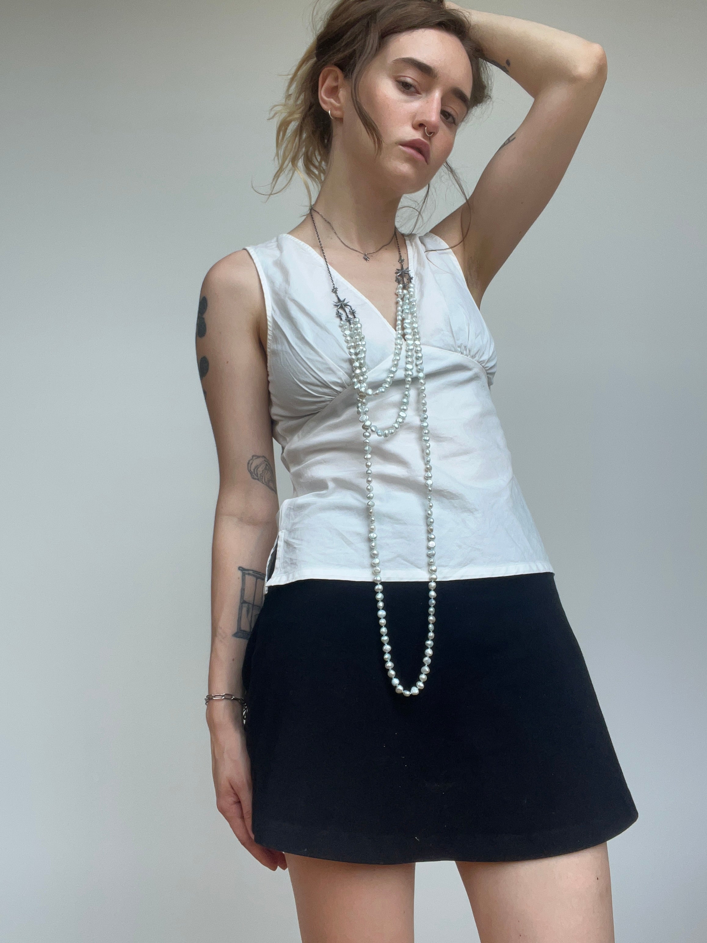The Stars Aligned II // Pale Blue Pearl Necklace
