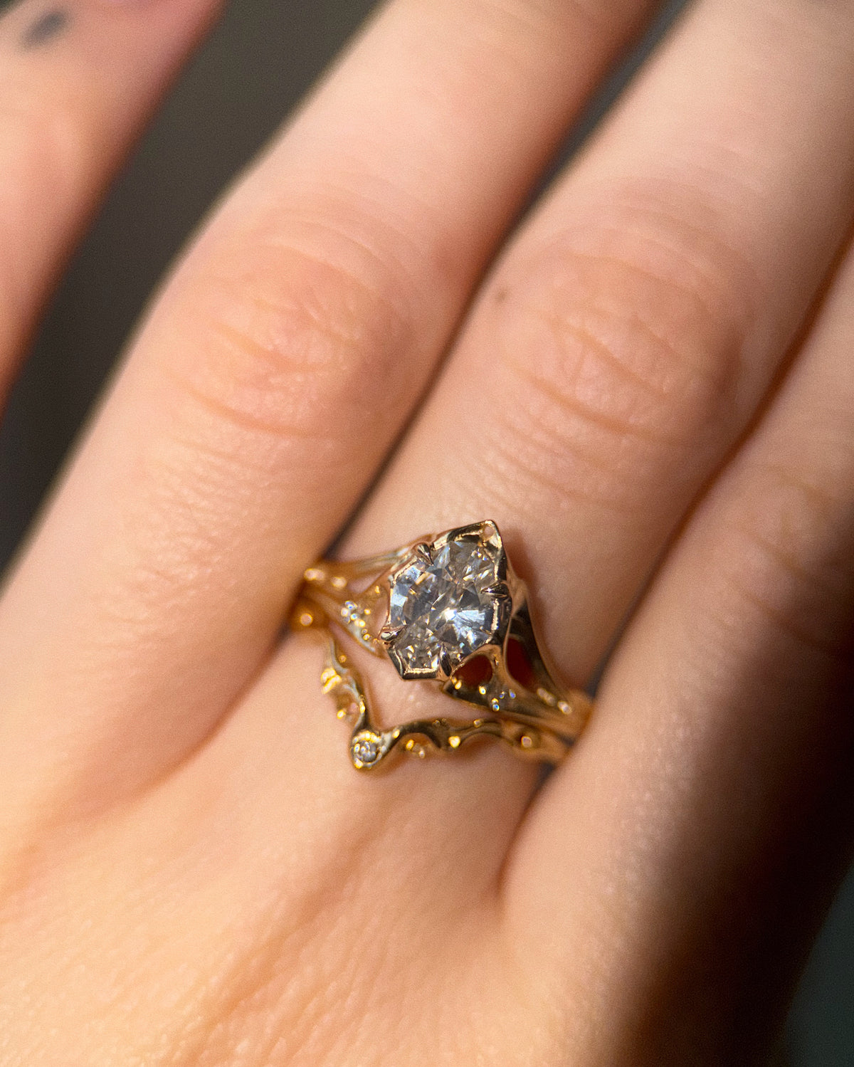 Canopy // 14ky + 1.11ct Diamond // 7.25