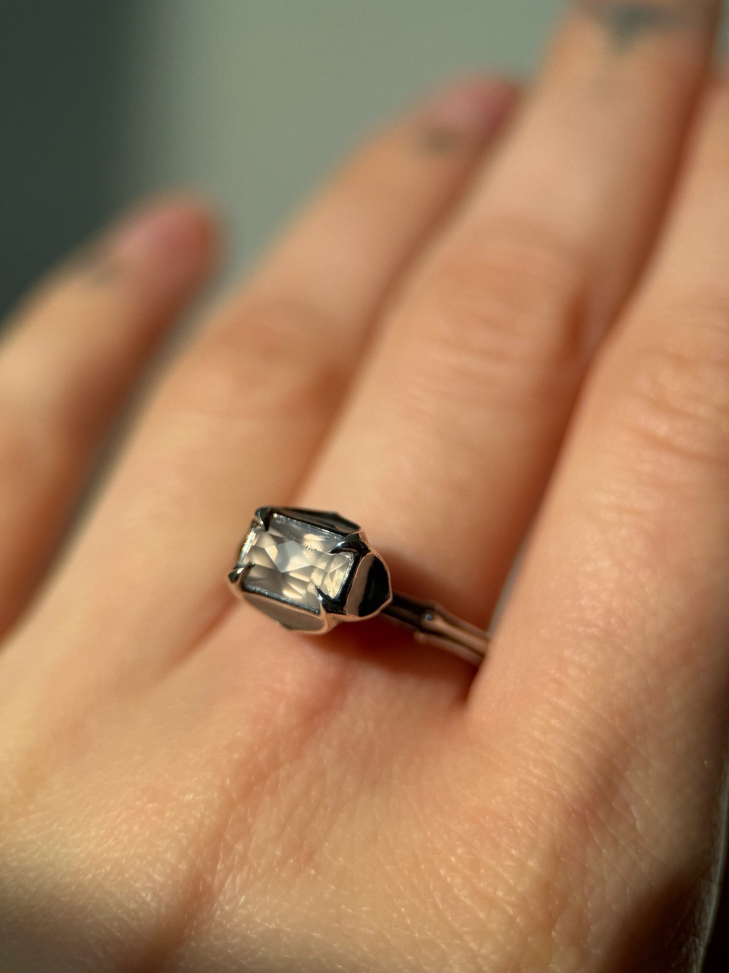 The Tower // Sterling Silver + 1.65ct Sapphire // Ring