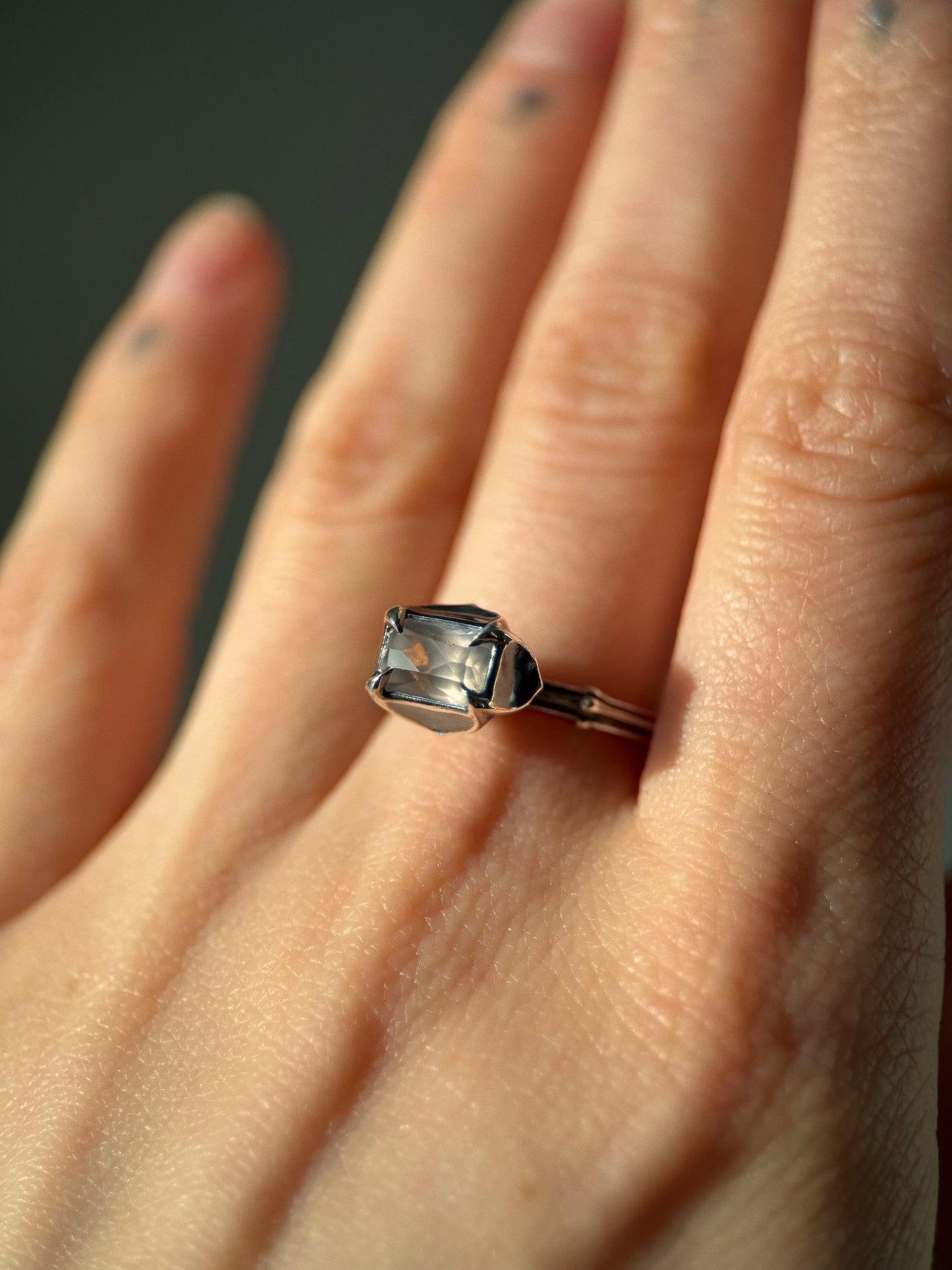 The Tower // Sterling Silver + 1.65ct Sapphire // Ring