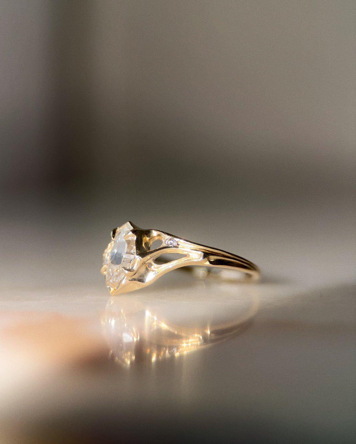 Canopy // 14ky + 1.11ct Diamond // 7.25