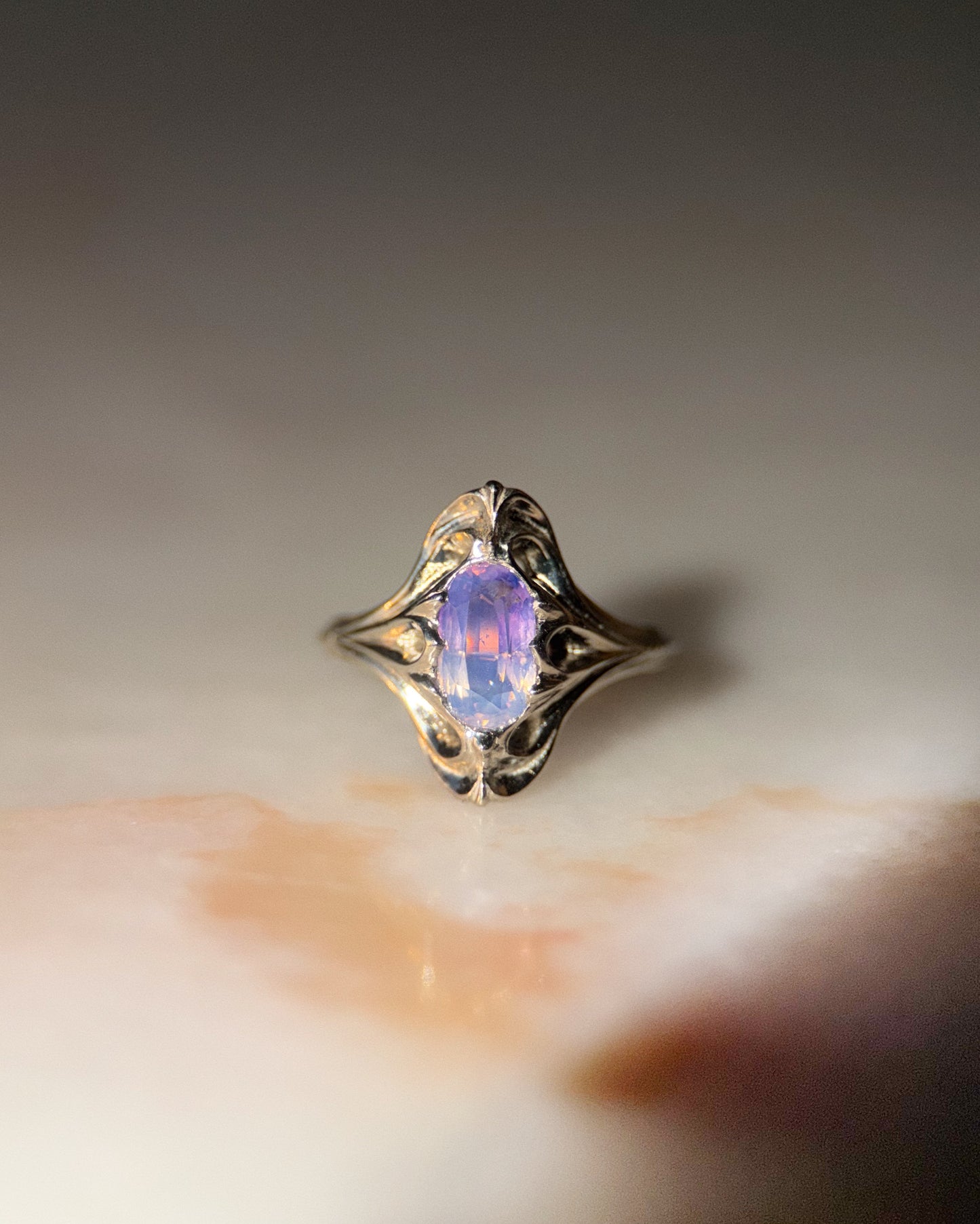 Navis // 14k White Gold + 1.54ct Sapphire // Ring