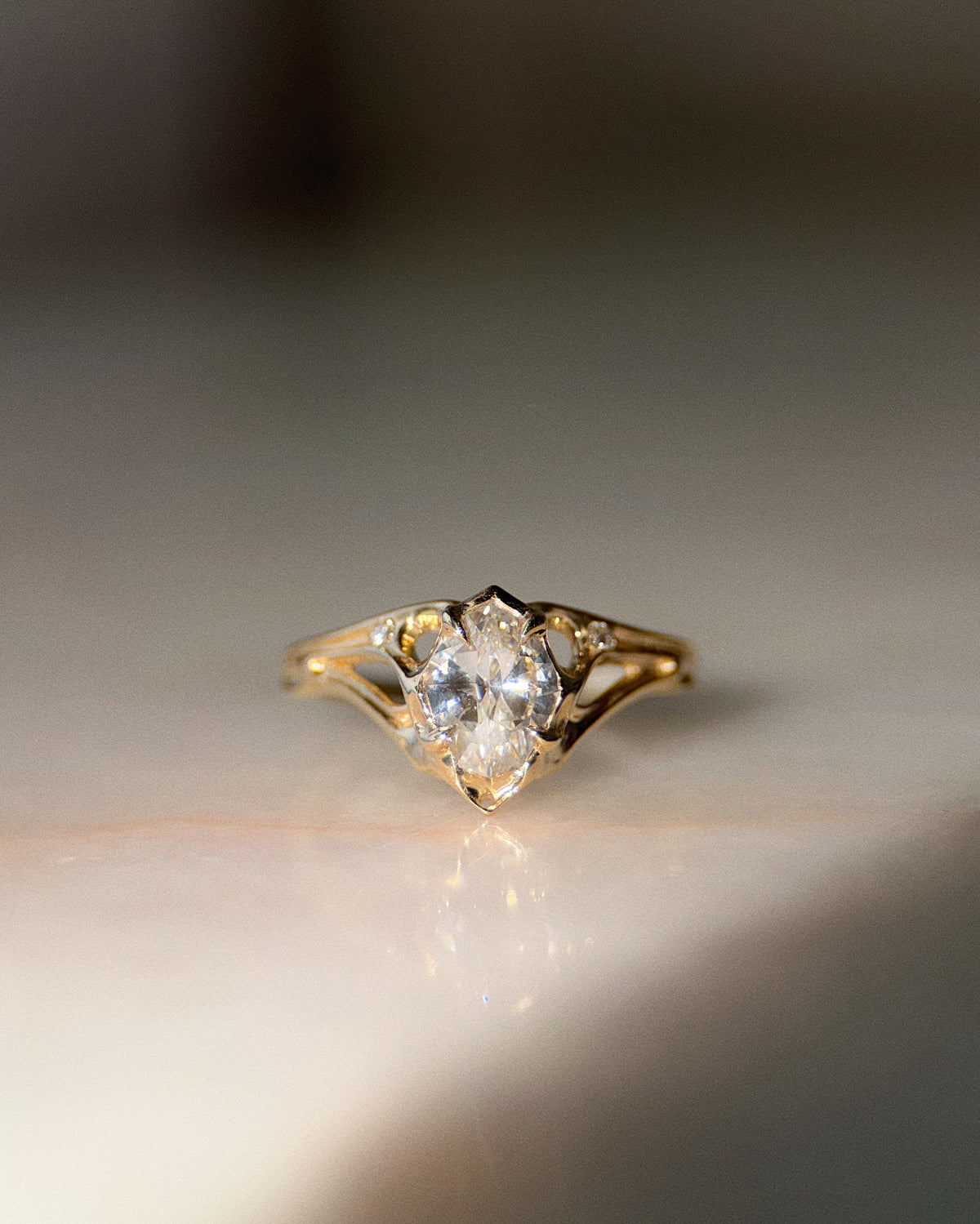 Canopy // 14ky + 1.11ct Diamond // 7.25