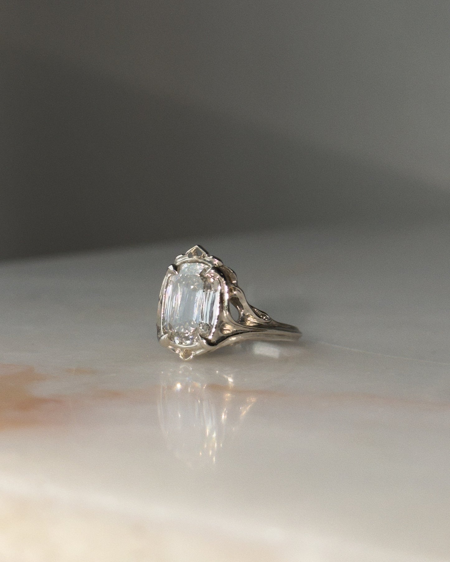Coup De Fouet! // One Of A Kind Ring // 14kw // 4.12 ct Diamond