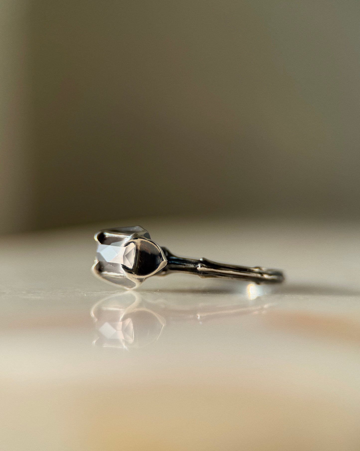 The Tower // Sterling Silver + 1.65ct Sapphire // Ring