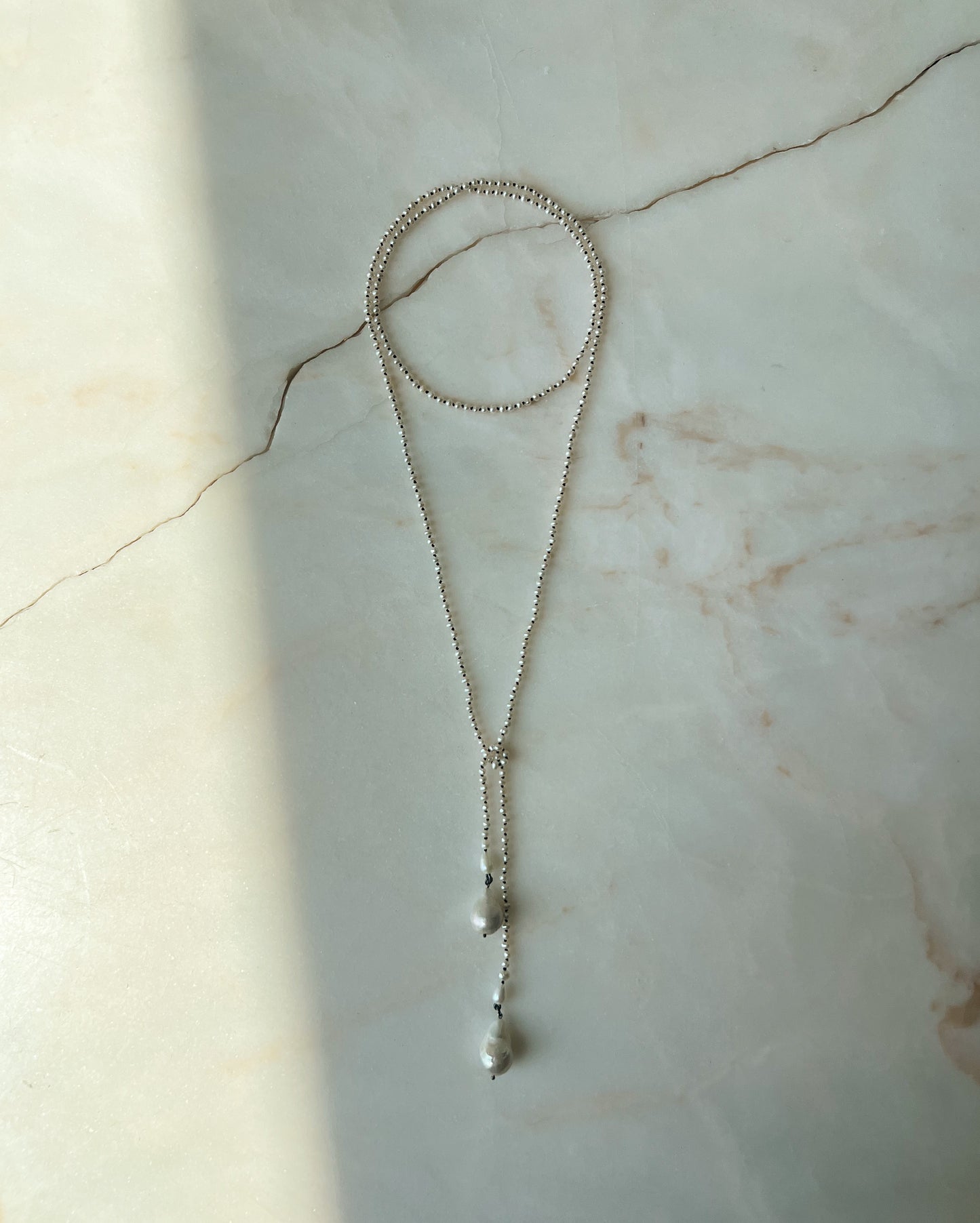 Lasso! // Fresh Water Baroque Pearl One Of A Kind // Necklace