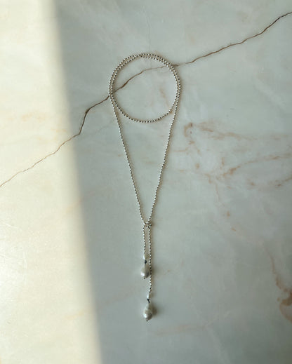 Lasso! // Fresh Water Baroque Pearl One Of A Kind // Necklace