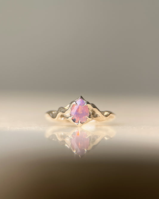 Pyre Pt II // 14k Gold + 0.74ct Sapphire // Ring
