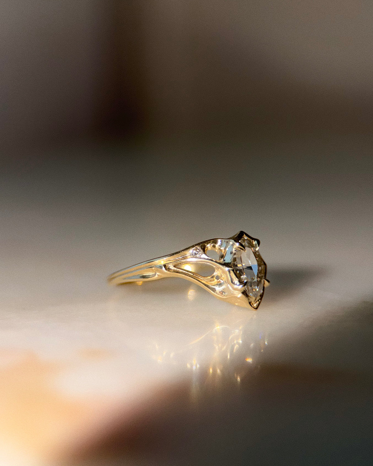Canopy // 14ky + 1.11ct Diamond // 7.25