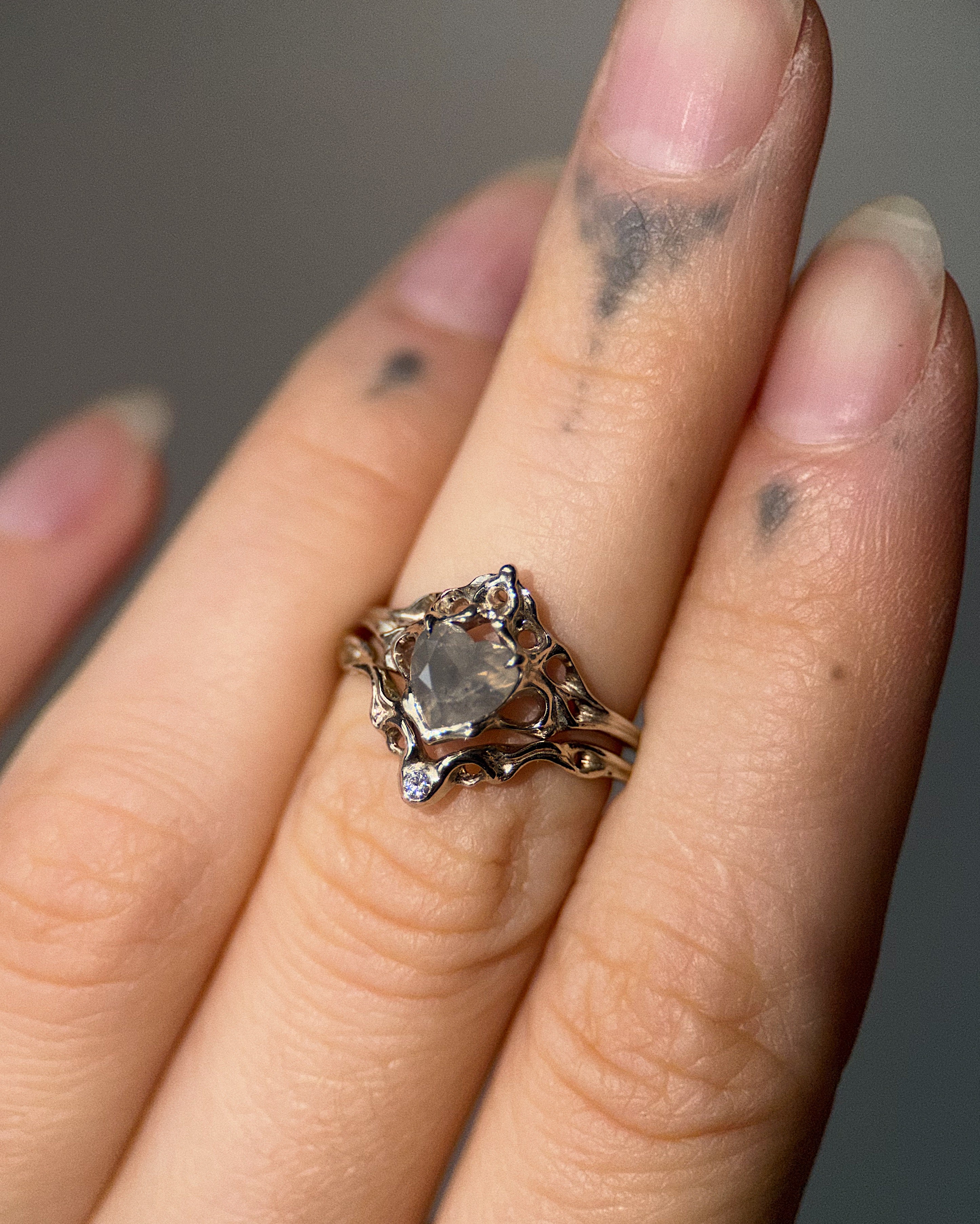 Sacred Heart // 14kw Gold + 0.79ct Diamond // 4.75