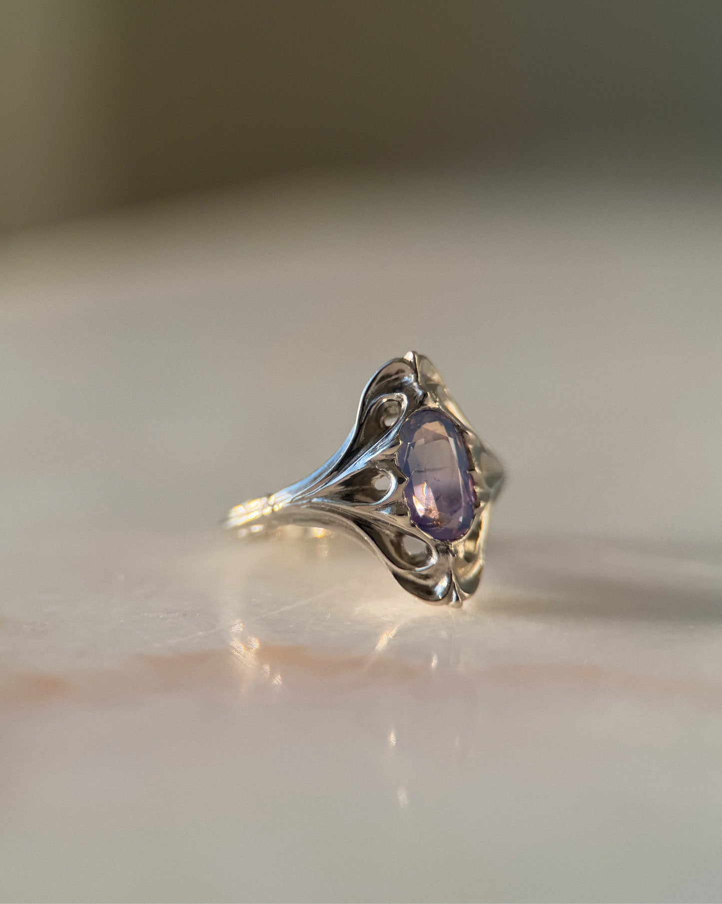 Navis // 14k White Gold + 1.54ct Sapphire // Ring