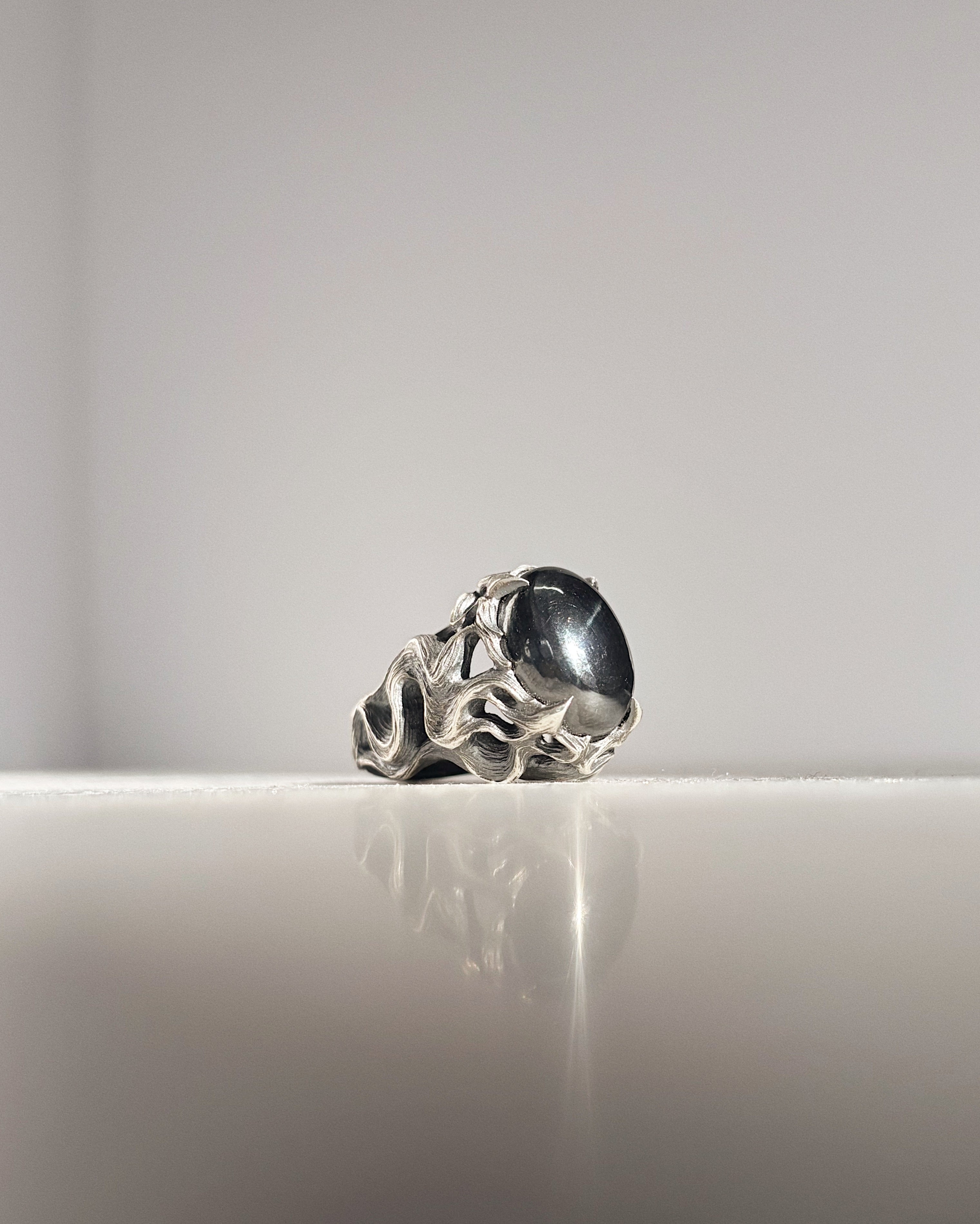 Pyre // Hematite Cabochon // 7.25