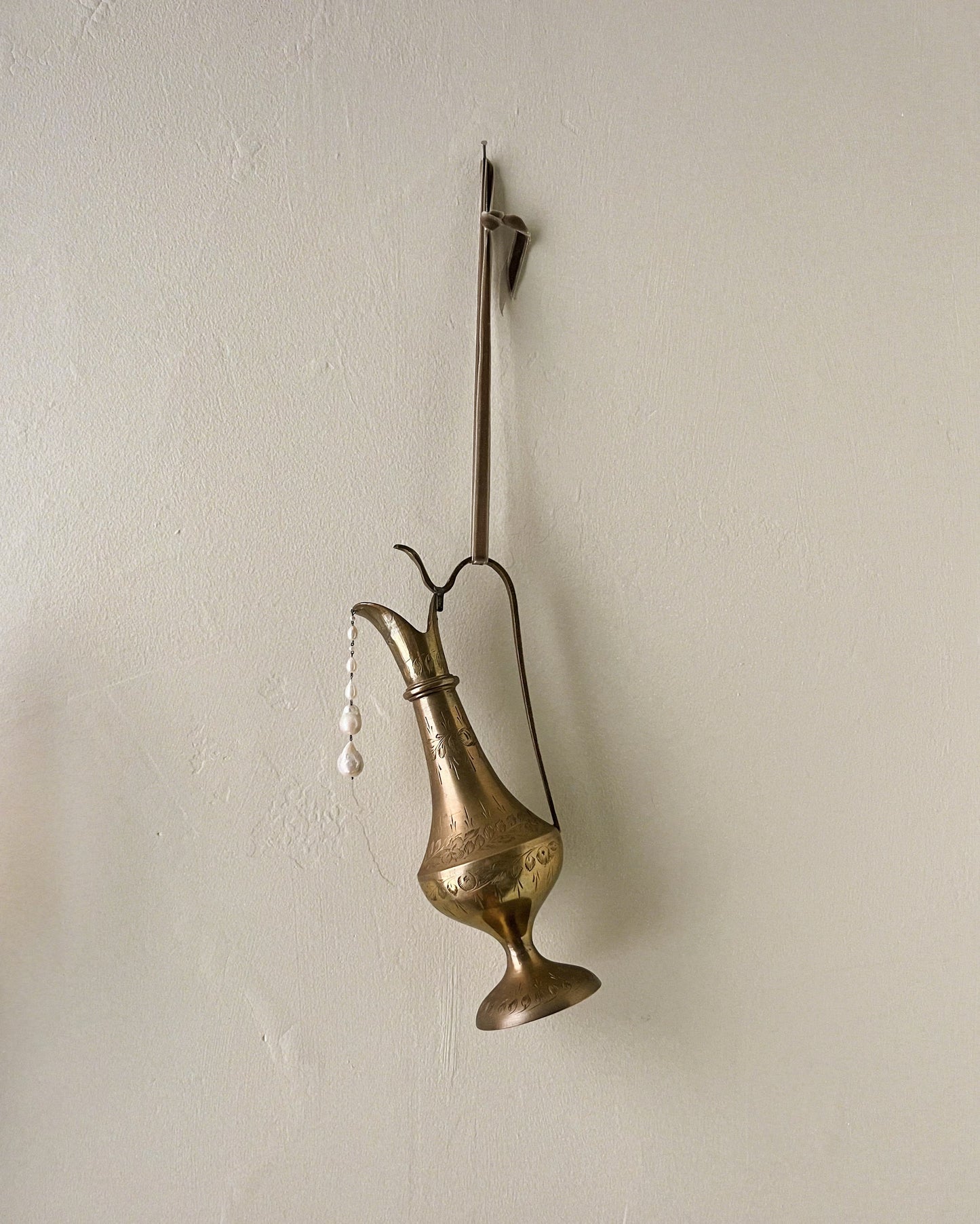 Empty Pitcher // Brass // House Ornament