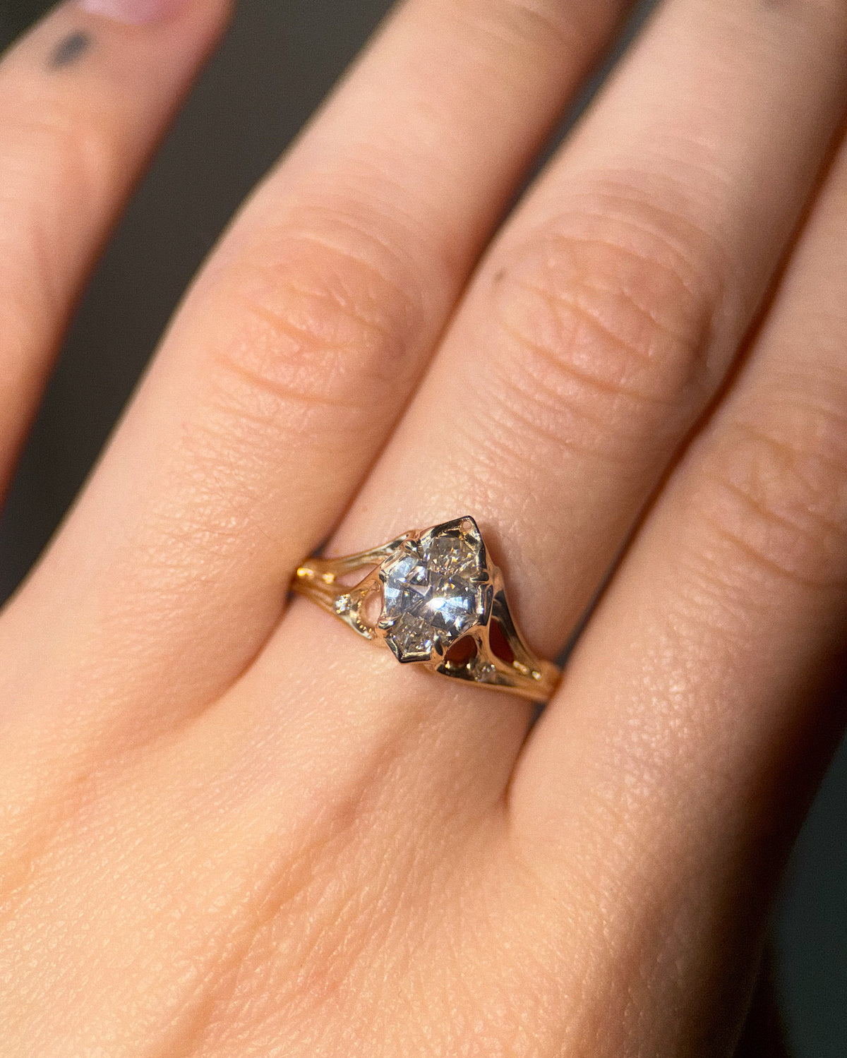 Canopy // 14ky + 1.11ct Diamond // 7.25