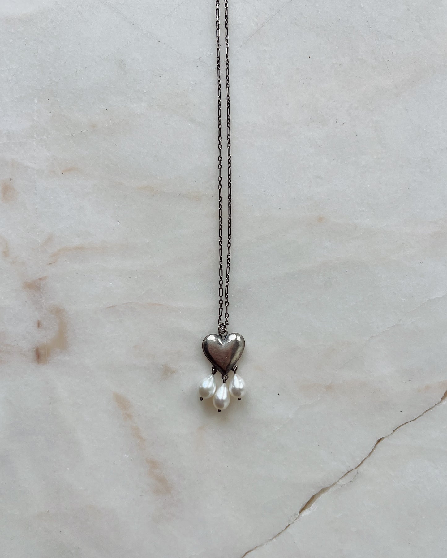 The Heart Overflows // Small Freshwater Pearl // Necklace