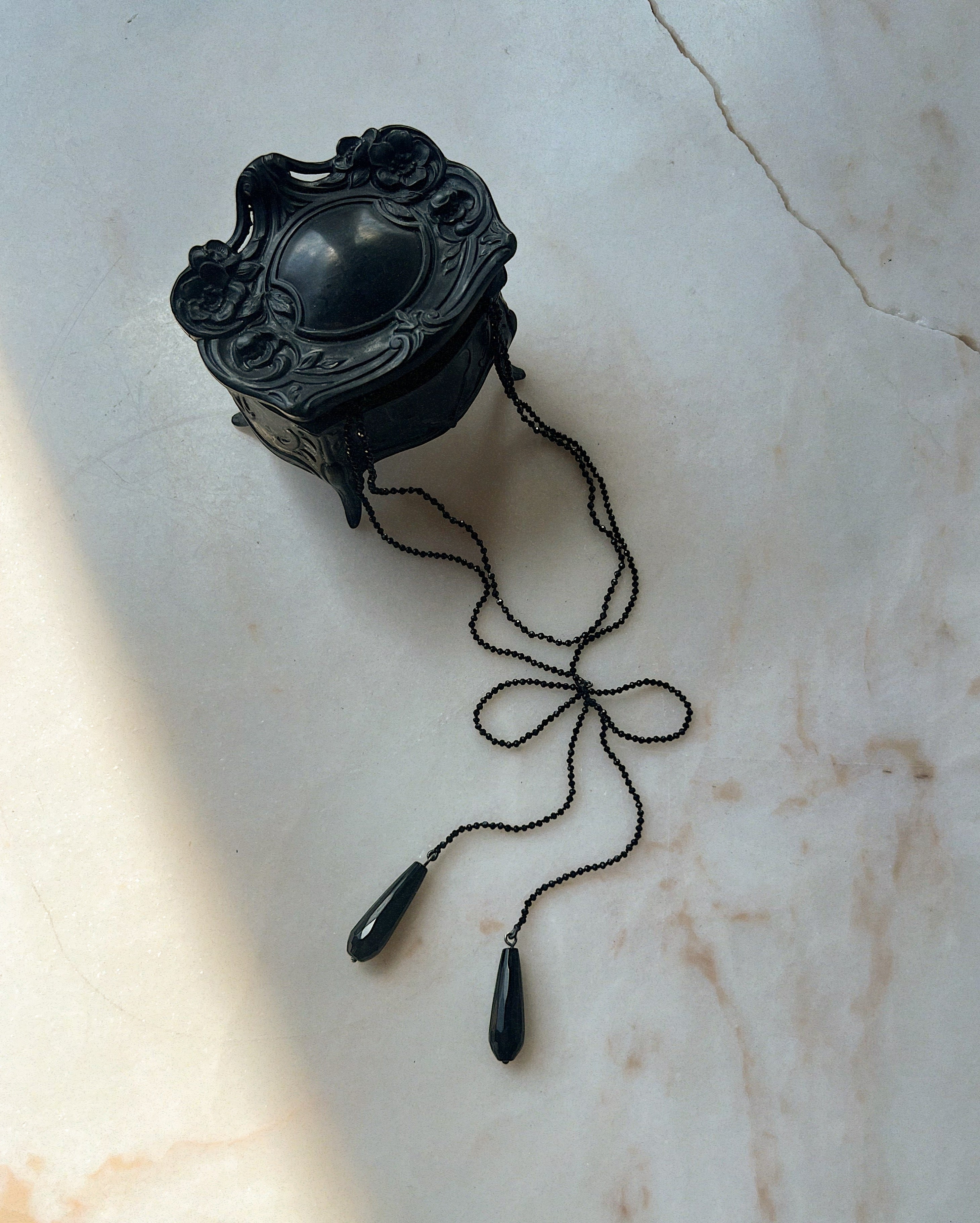 Années Folles IV // Tourmaline + Spinel + Onyx Necklace