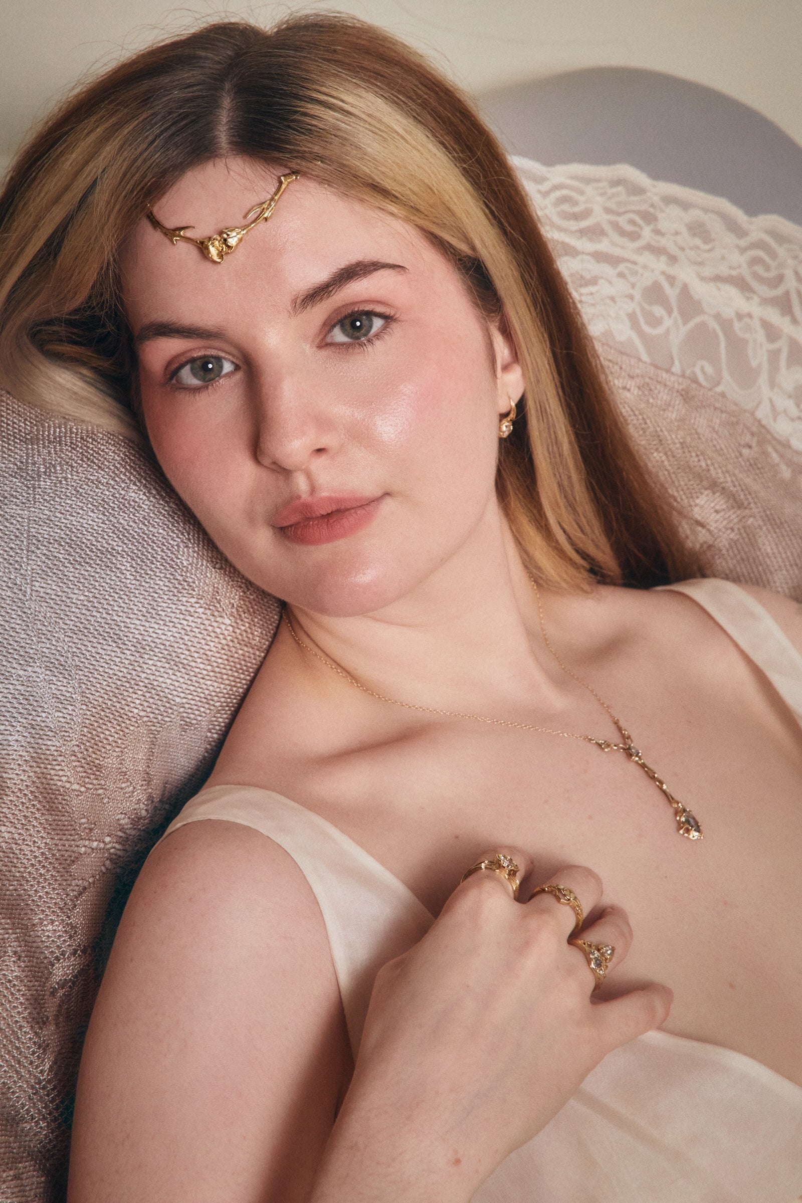 Daphne // 14ky Gold-Plated Diadem (RTS)