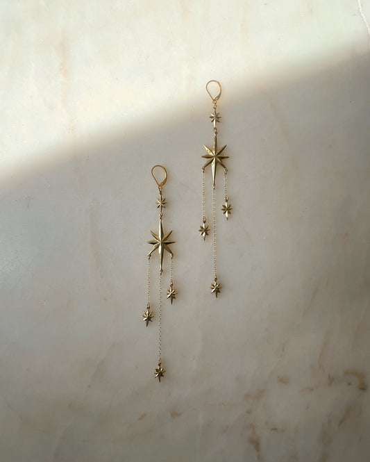 The Stars Aligned // XL Earrings // 14k Gold