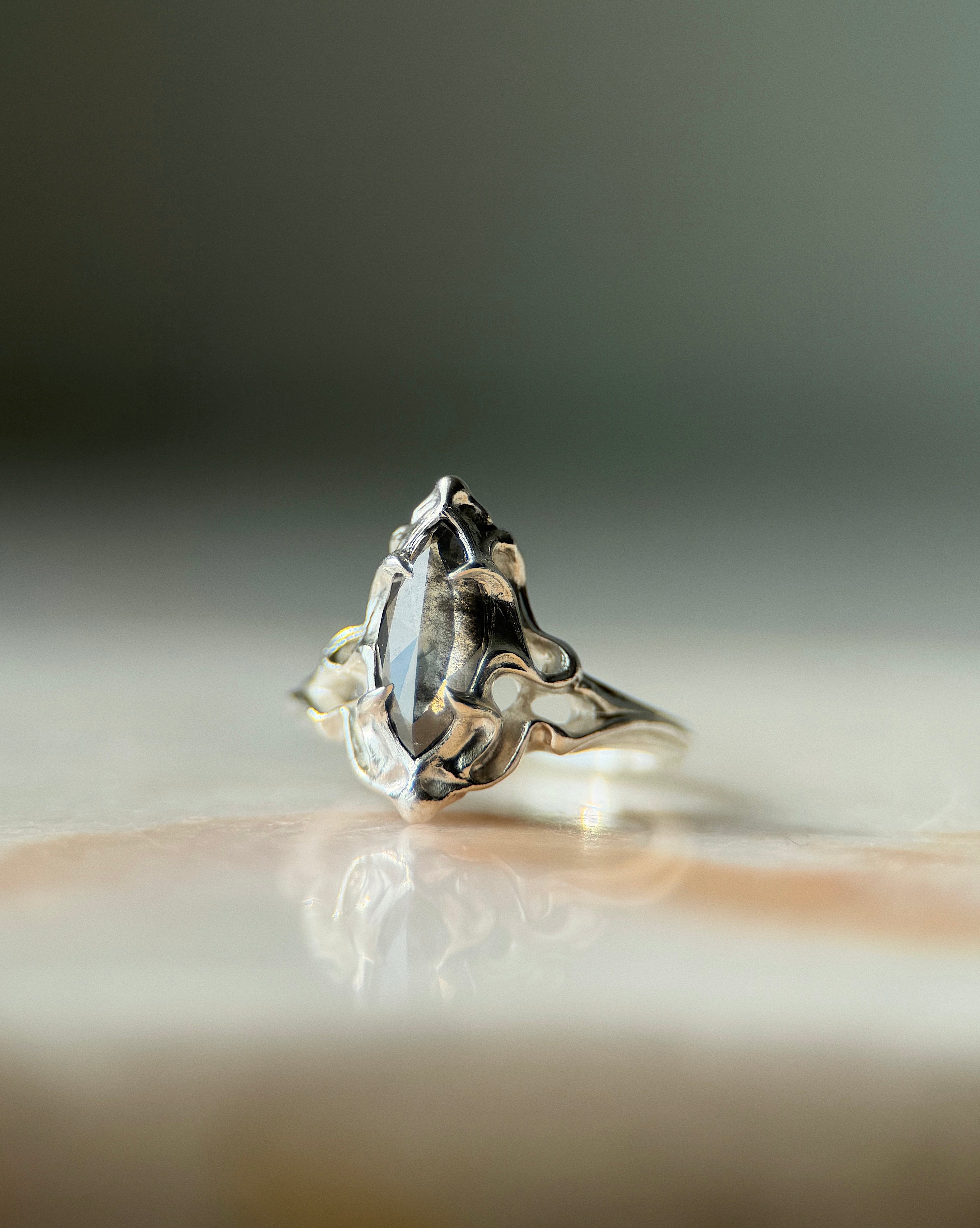 Fouet I // Salt & Pepper Diamond // 5.75