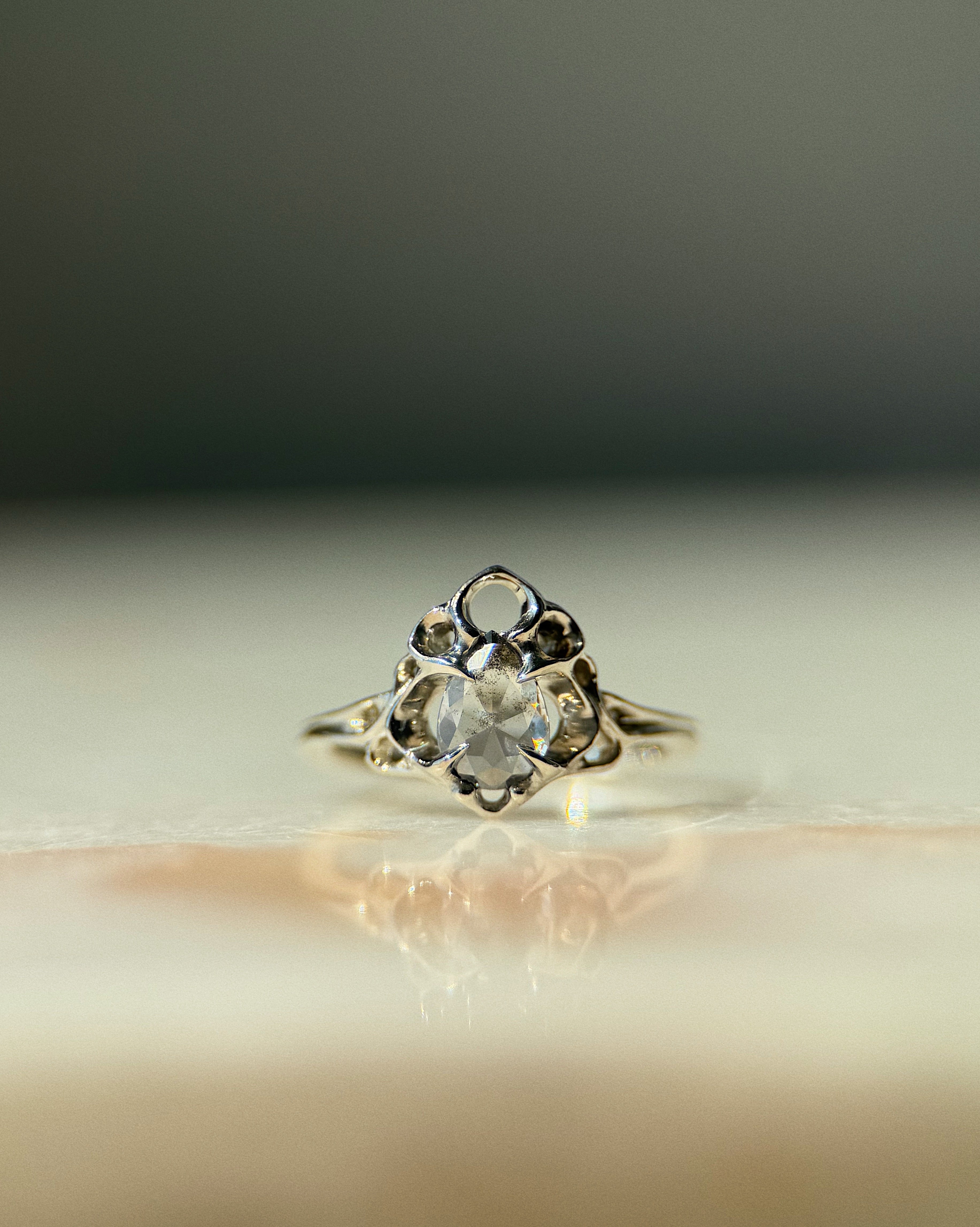 Thrones // 14kw Gold + Salt & Pepper Diamond // 5.25