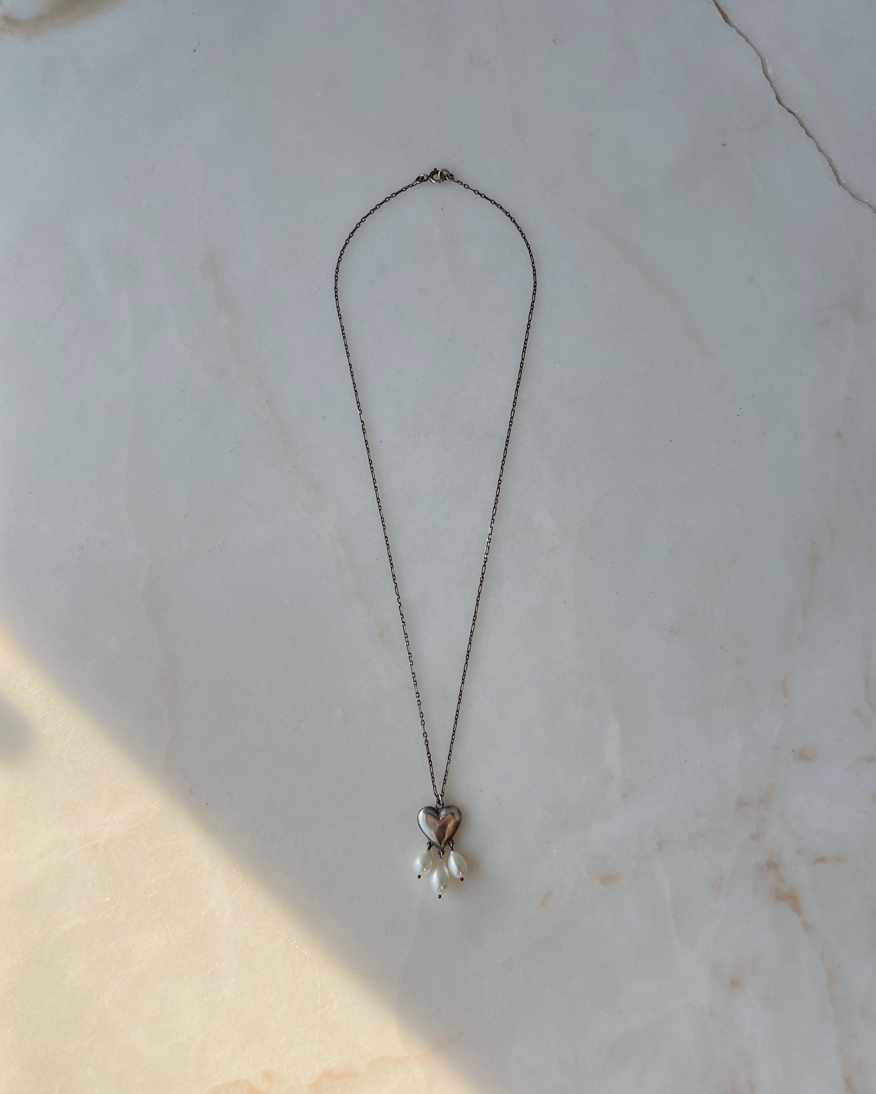 The Heart Overflows // Small Freshwater Pearl // Necklace