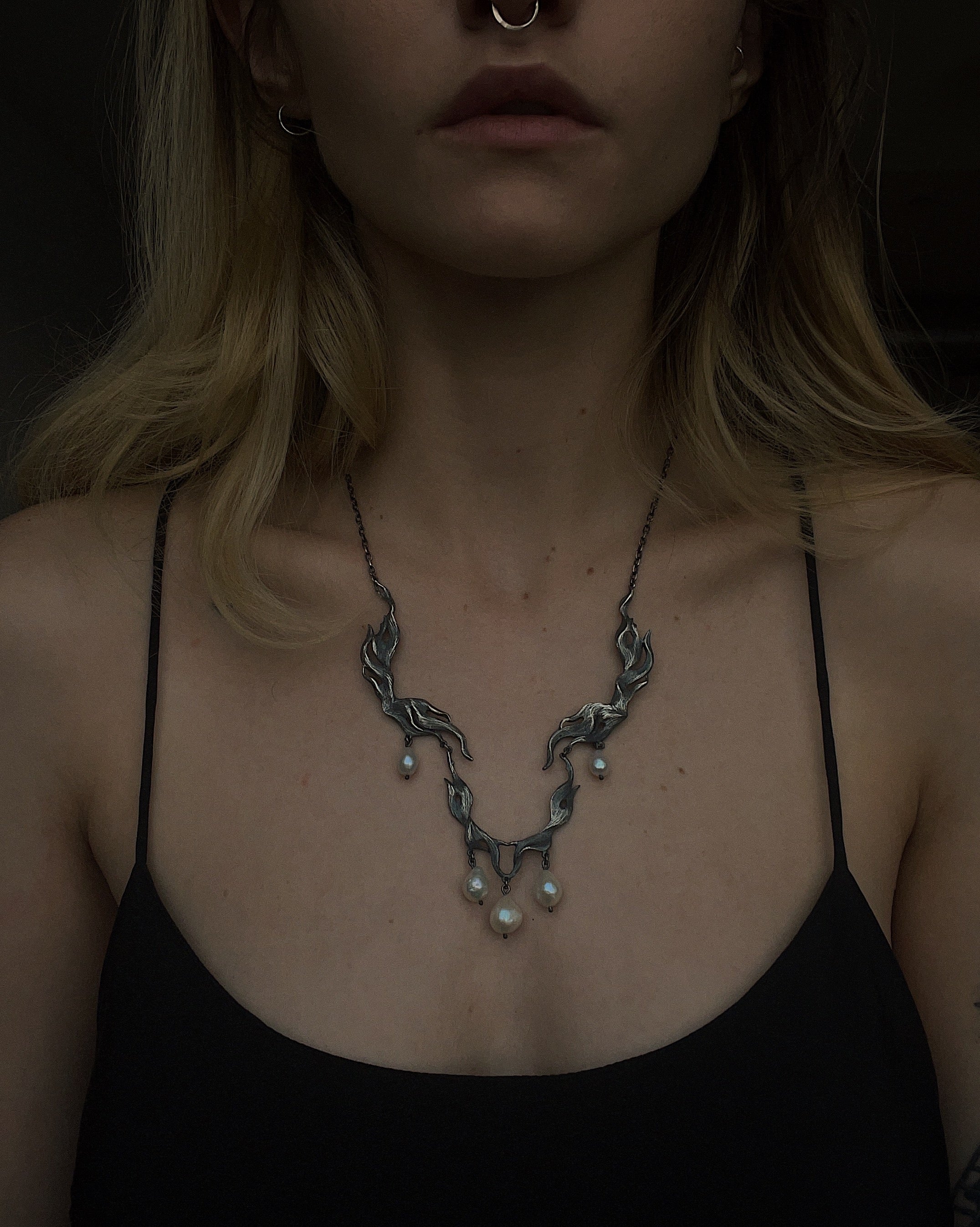 Venus III // Baroque Pearl Necklace