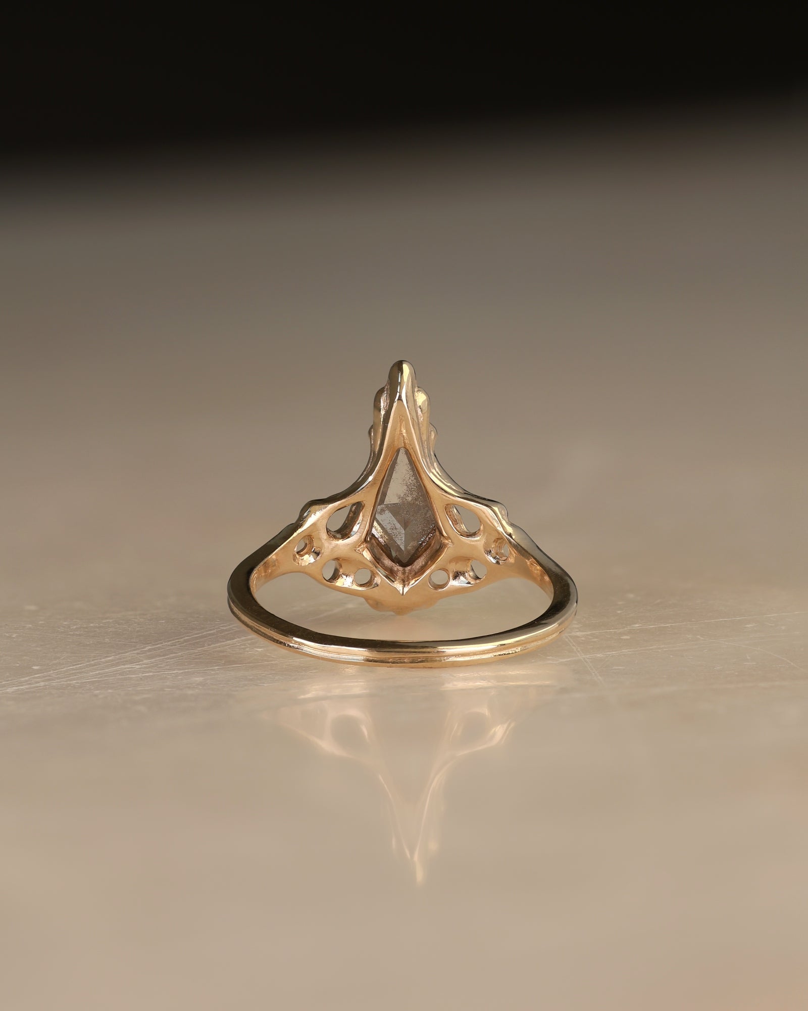 Archangel // 14ky Gold + Salt & Pepper Diamond // 5