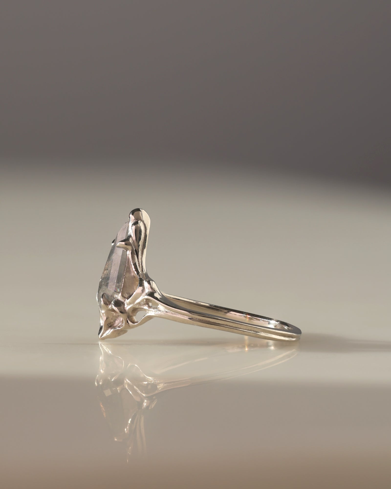 Archangel // 14kw Gold + 0.71ct Salt & Pepper Diamond // 6.75