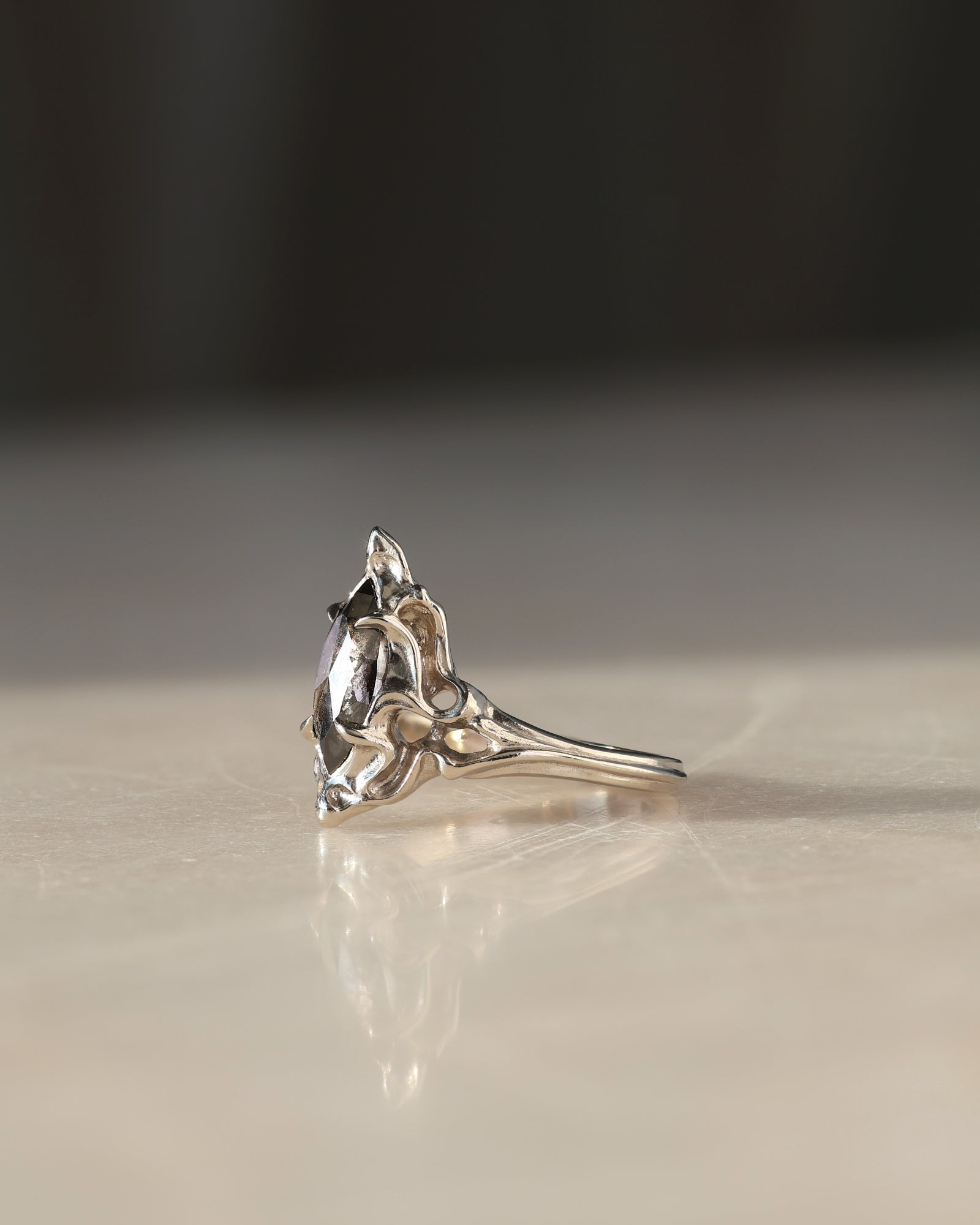 Fouet I // 14kw Gold + Salt & Pepper Diamond // 5.75