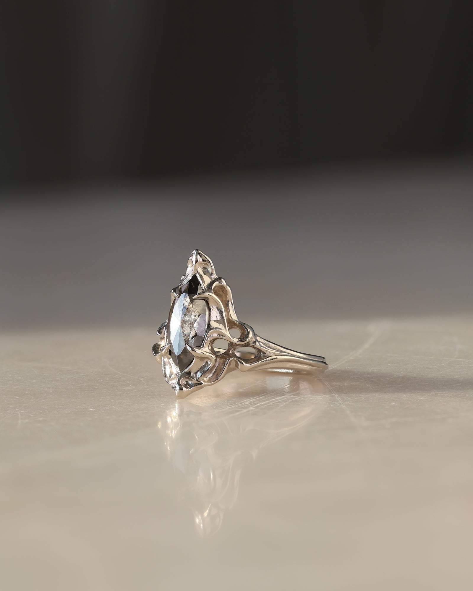 Fouet I // 14kw Gold + Salt & Pepper Diamond // 5.75