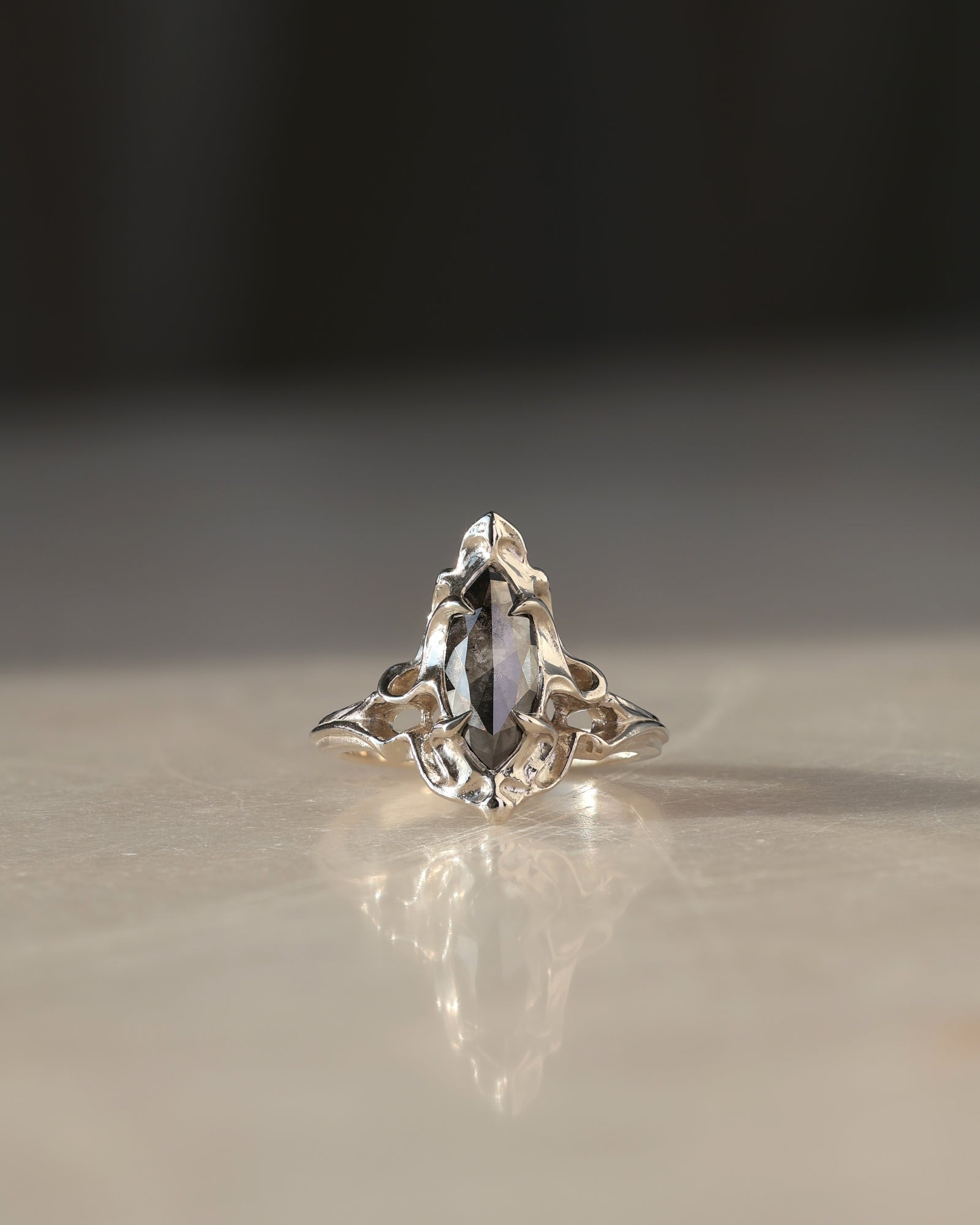 Fouet I // 14kw Gold + Salt & Pepper Diamond // 5.75