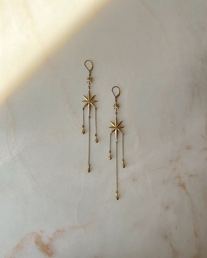 The Stars Aligned // XL Earrings // 14k Gold