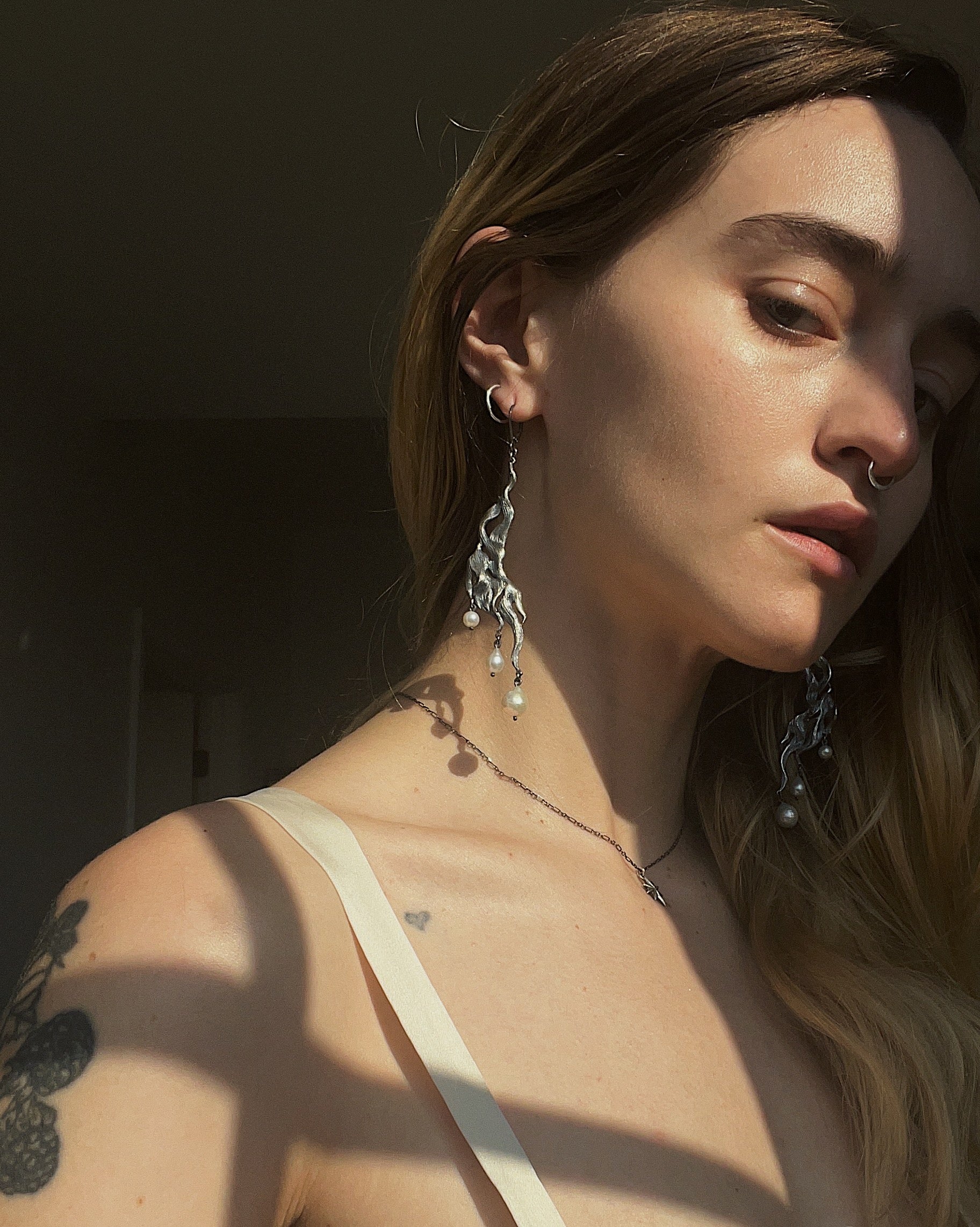 Venus // Freshwater Pearl Earrings