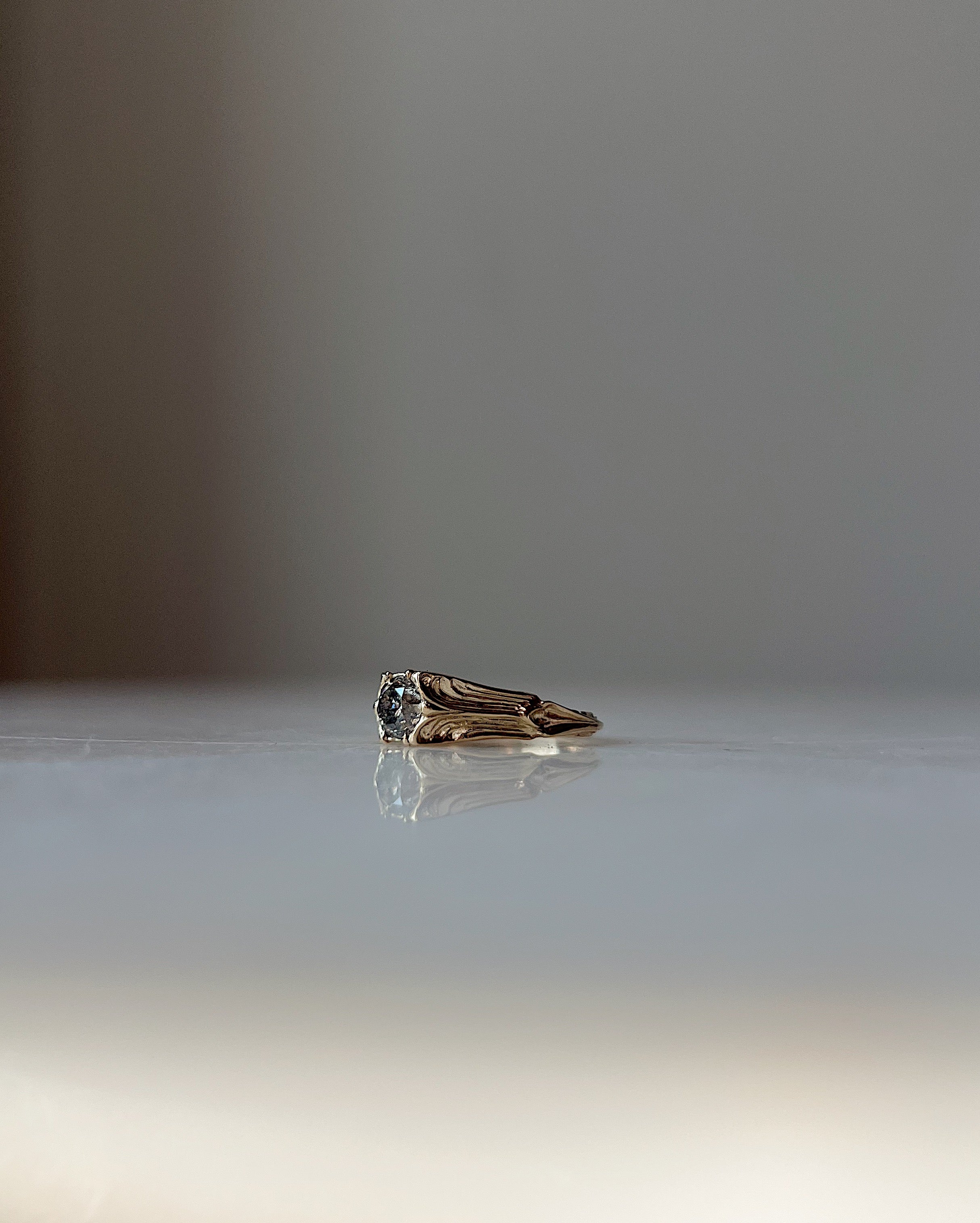 Pillars of the Heart V // 14ky + 0.81ct Diamond