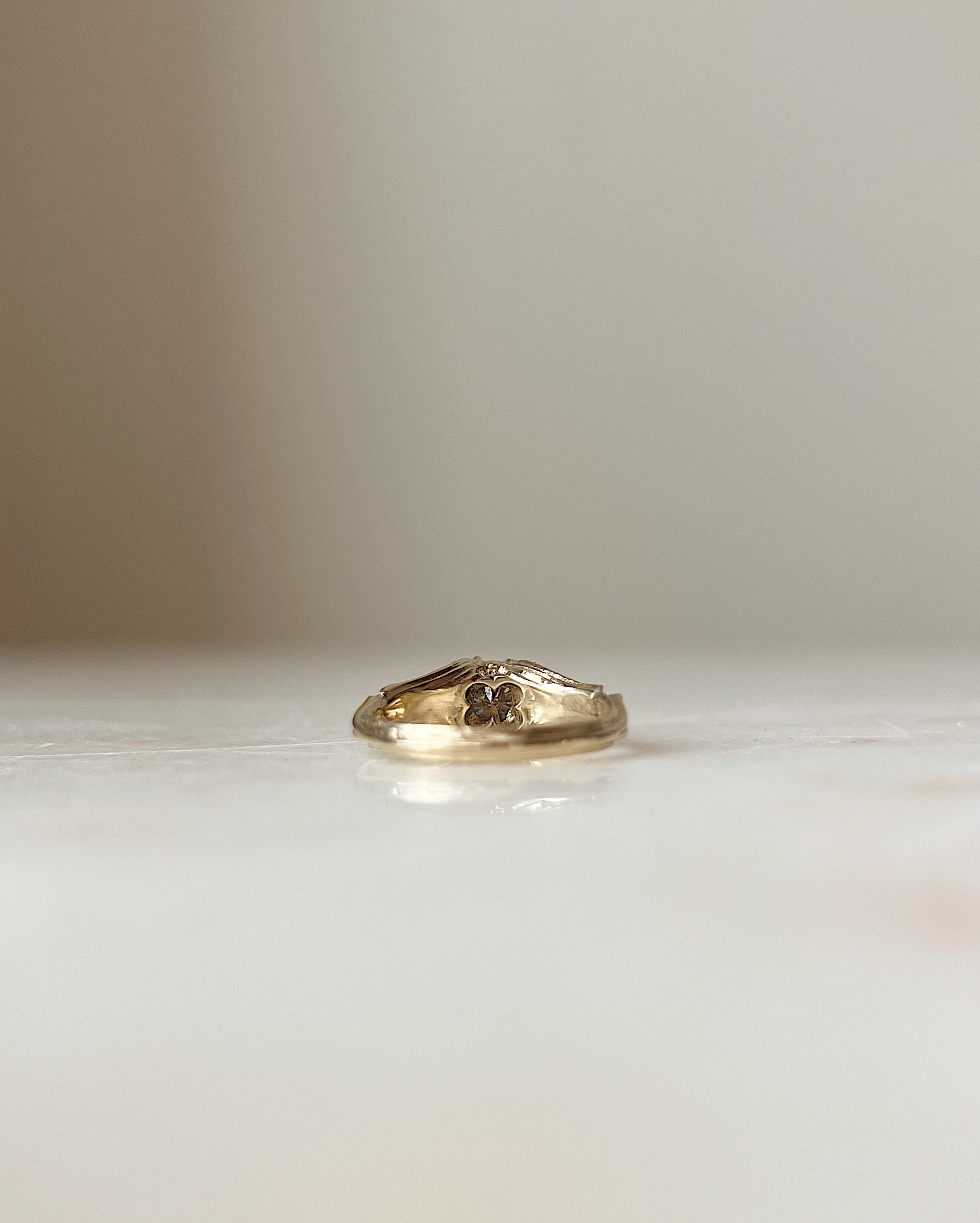 Pillars of the Heart V // 14ky + 0.81ct Diamond