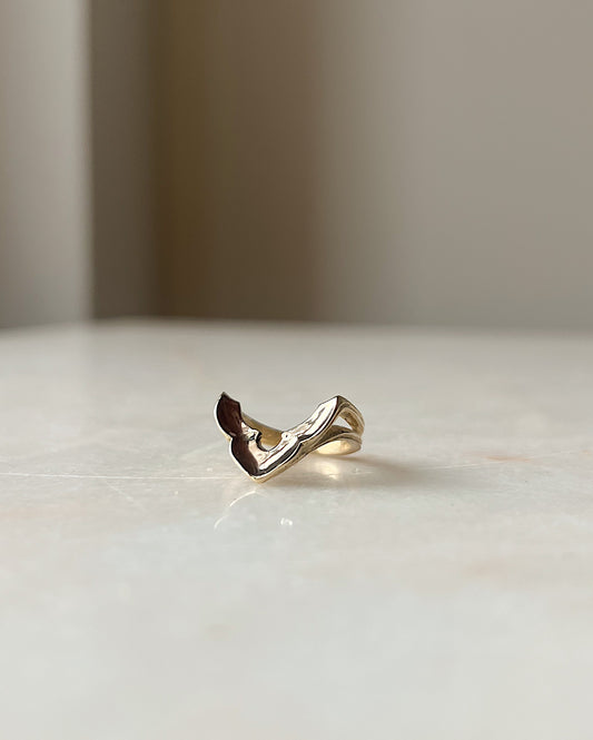 Votive Shadow Band // 14k Gold // Ring