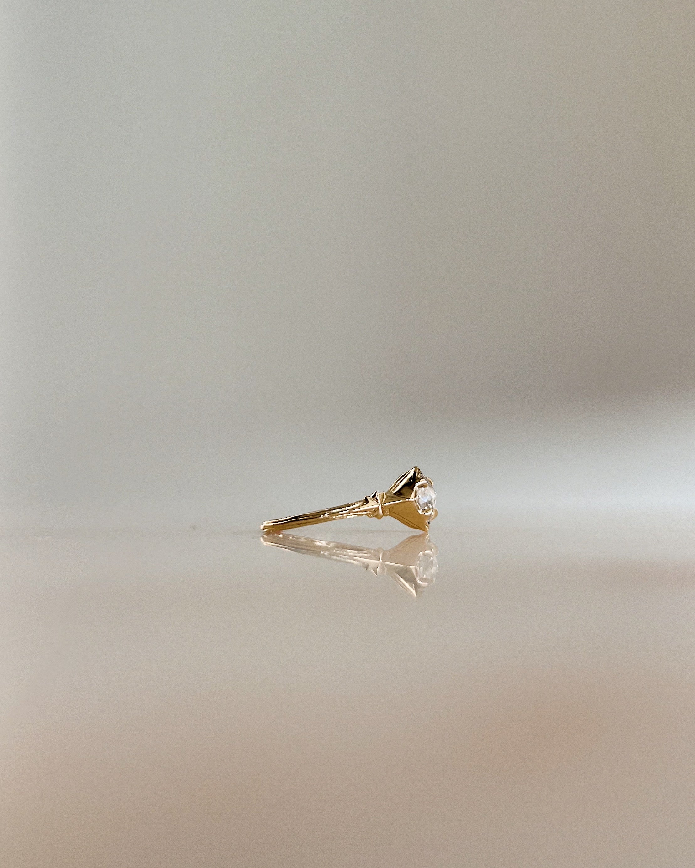 Asterism // 14ky + 0.81ct Diamond